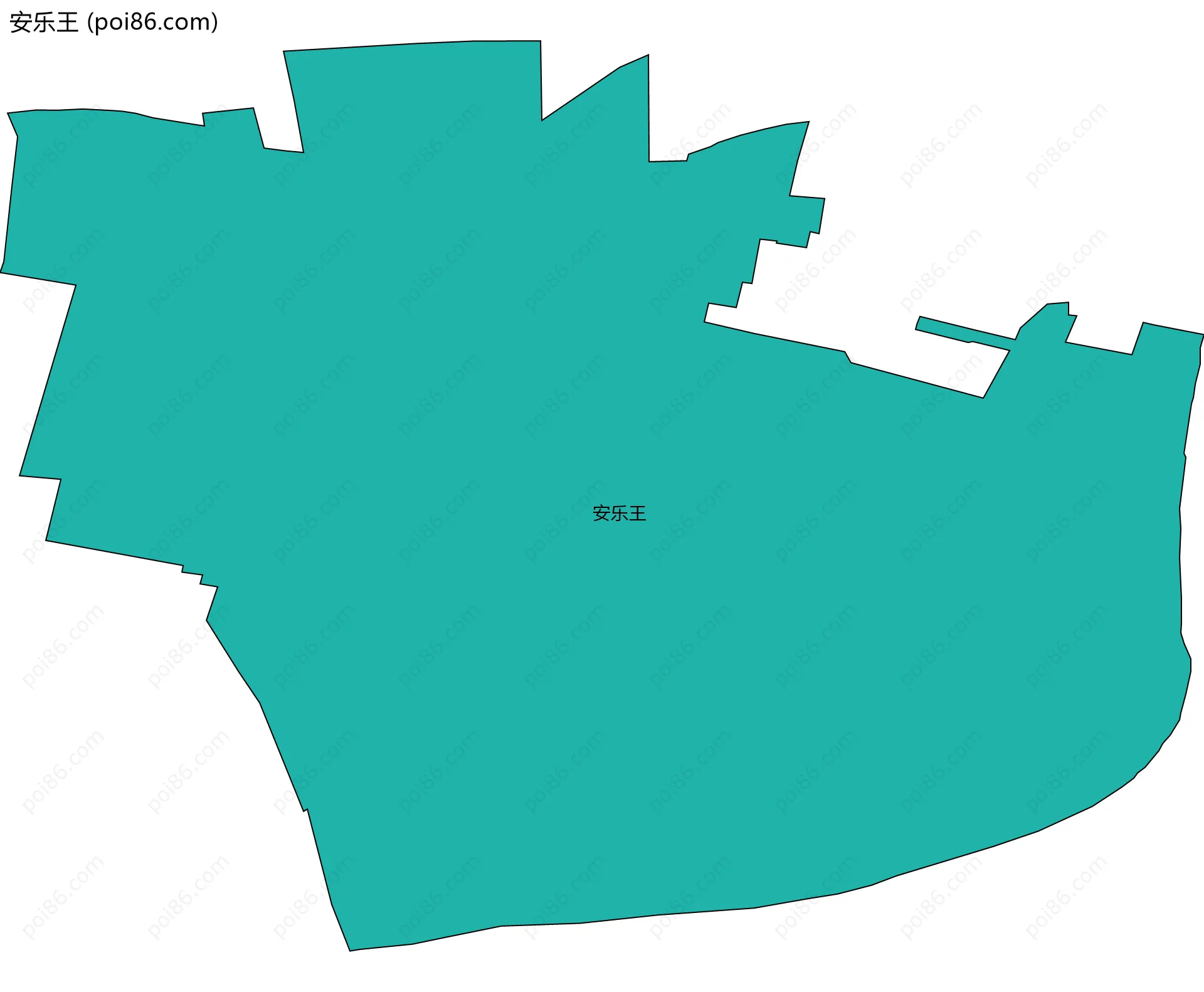 安乐王边界地图