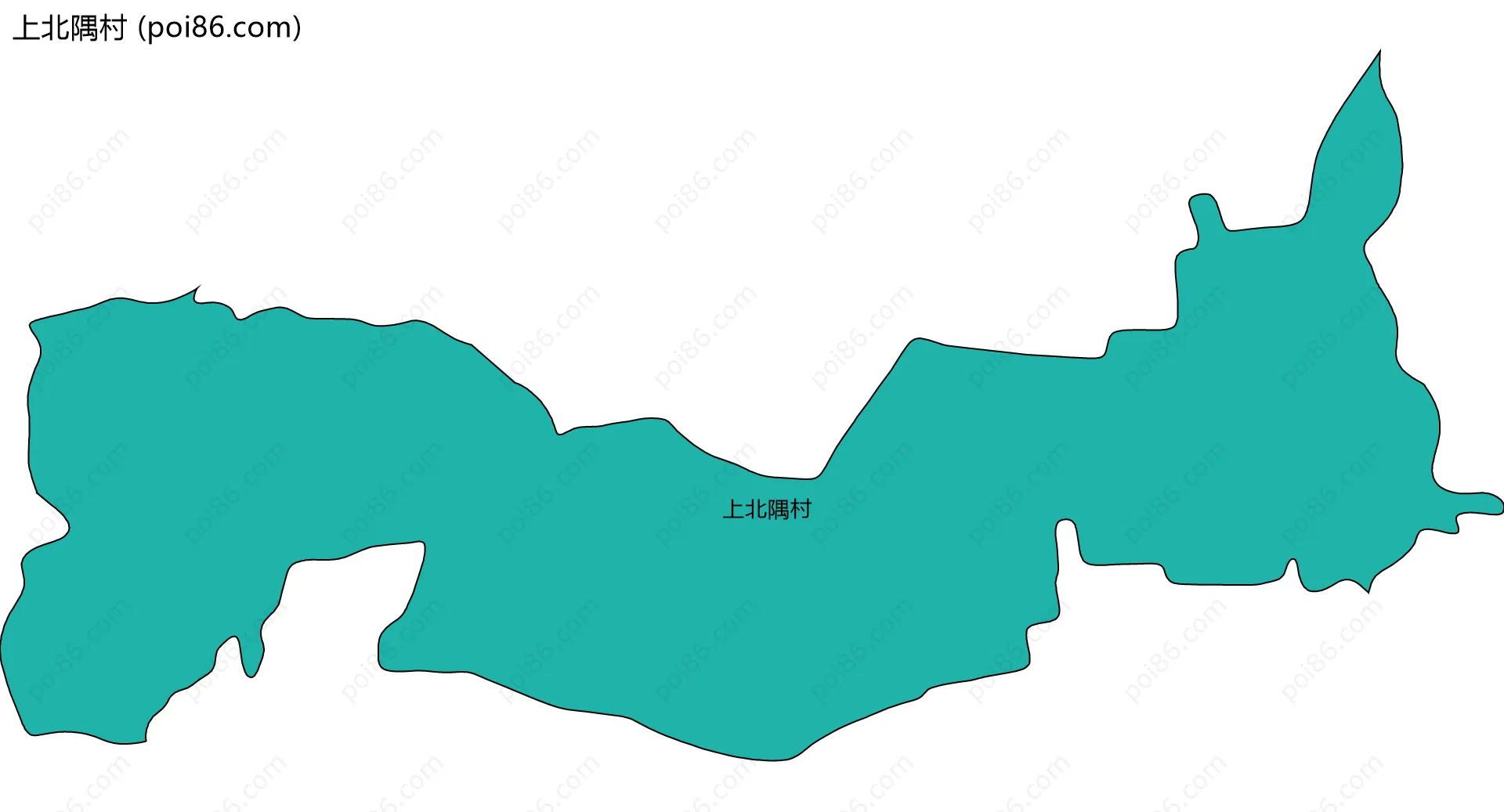 上北隅村边界地图
