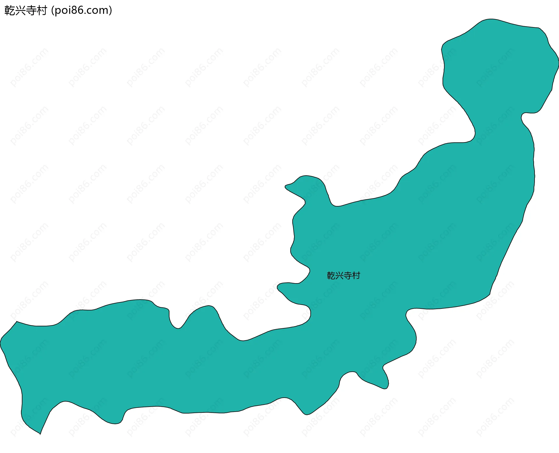 乾兴寺村边界地图