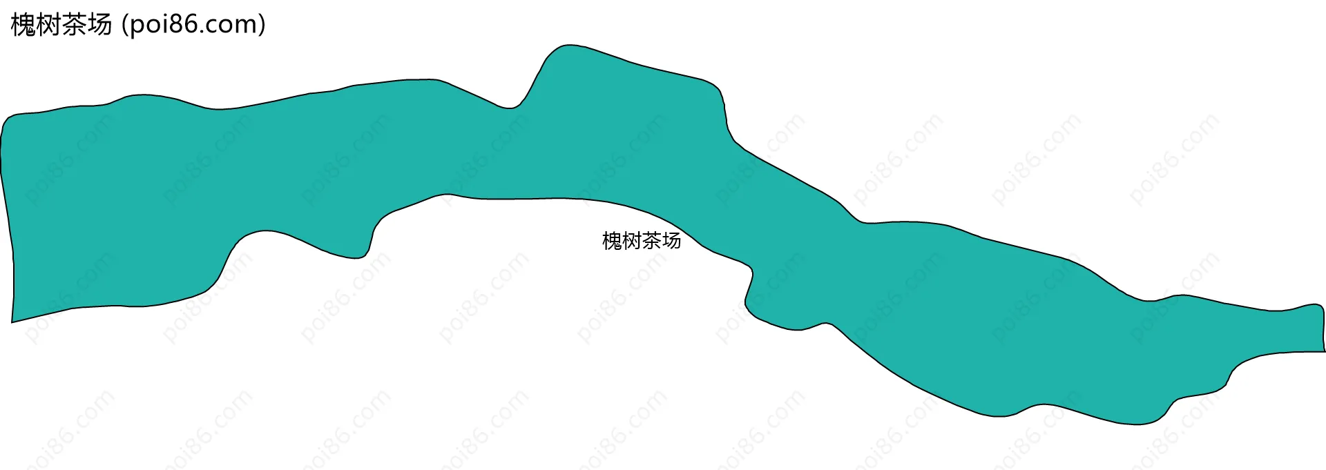 槐树茶场边界地图