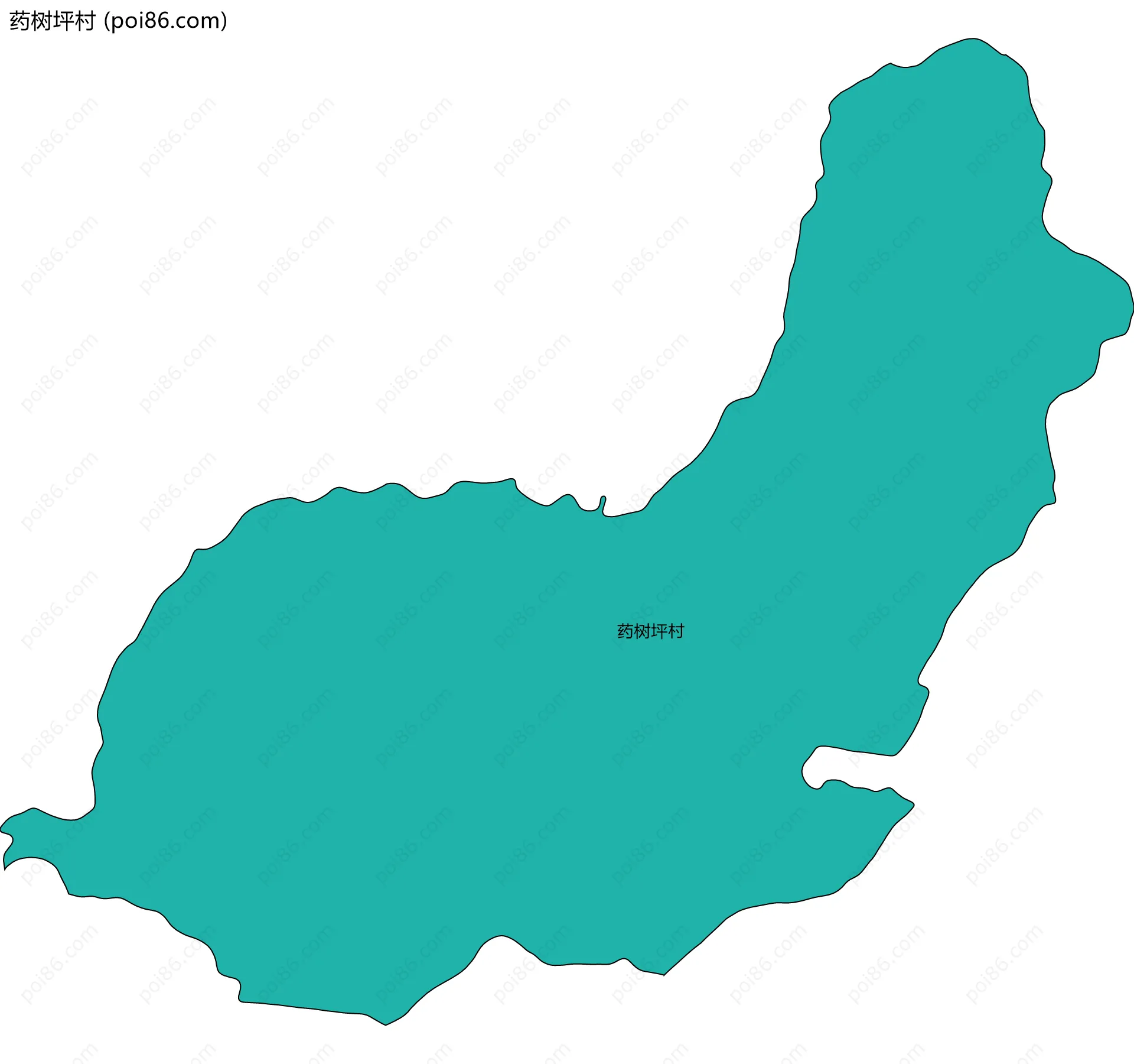 药树坪村边界地图