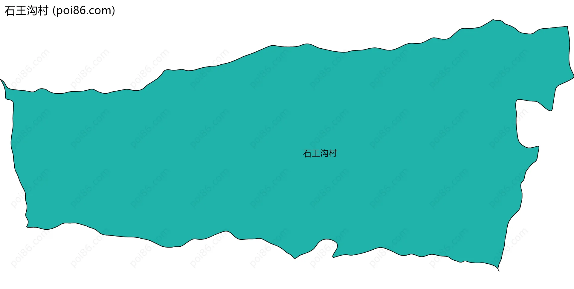 石王沟村边界地图