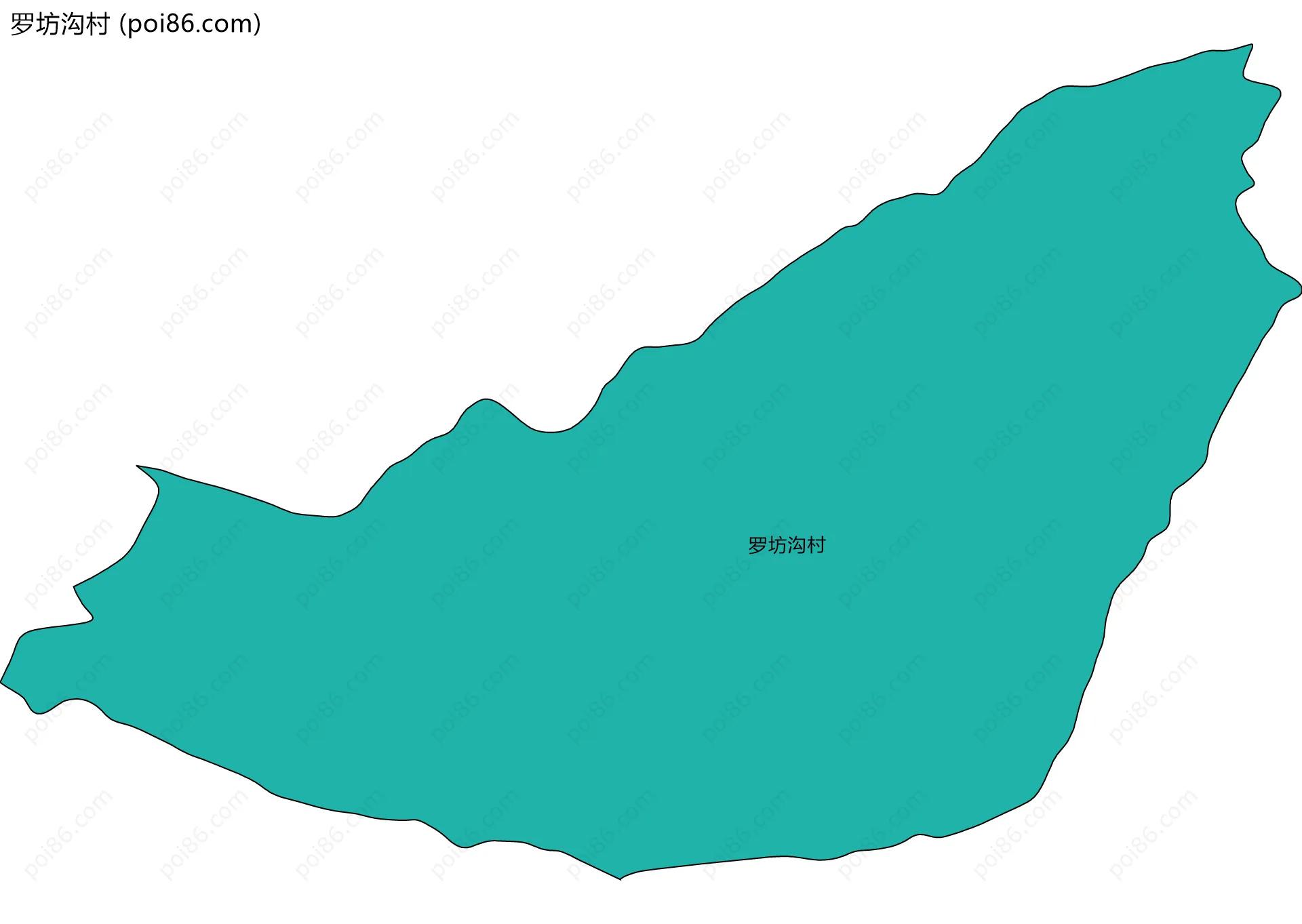 罗坊沟村边界地图