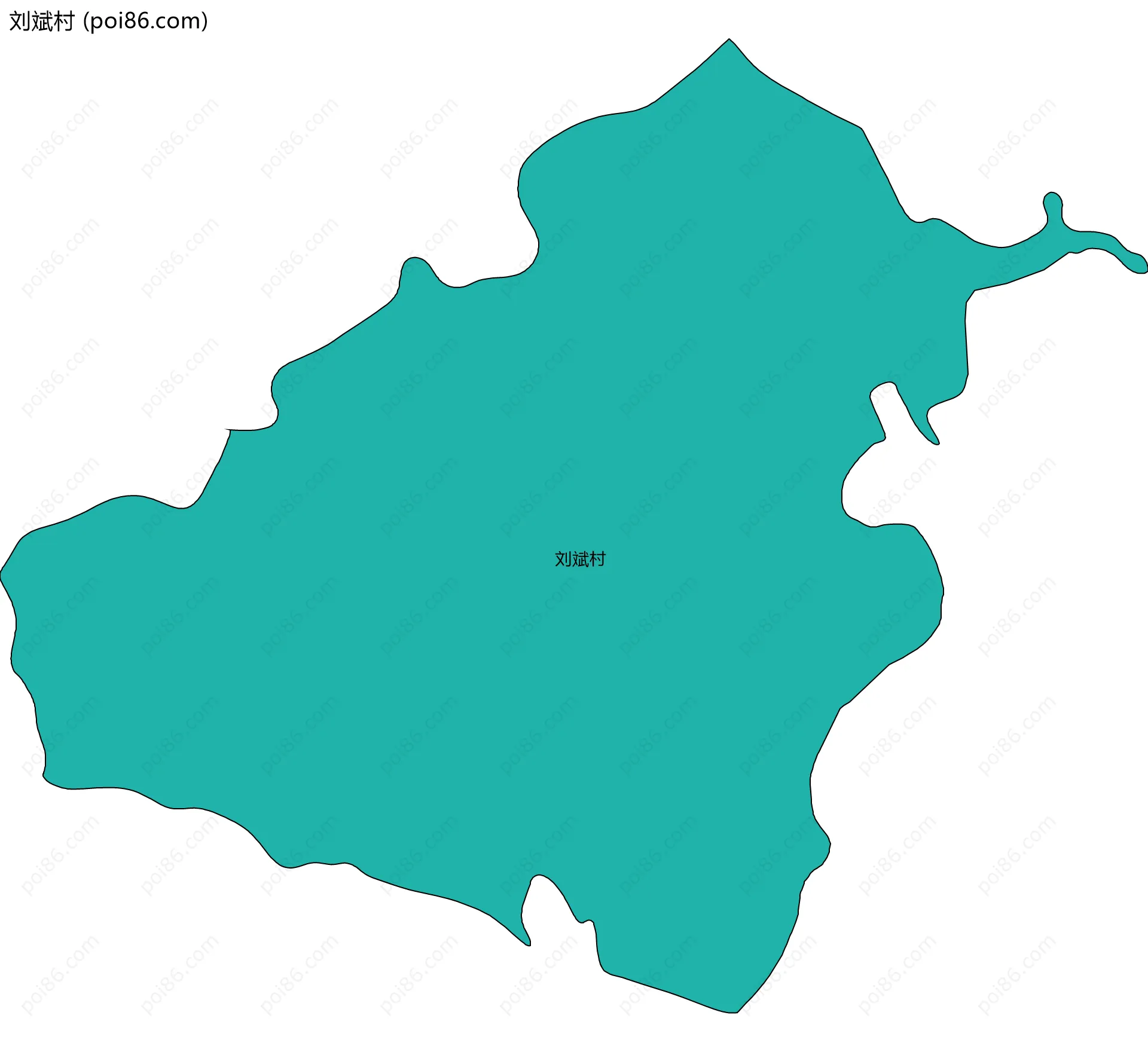 刘斌村边界地图