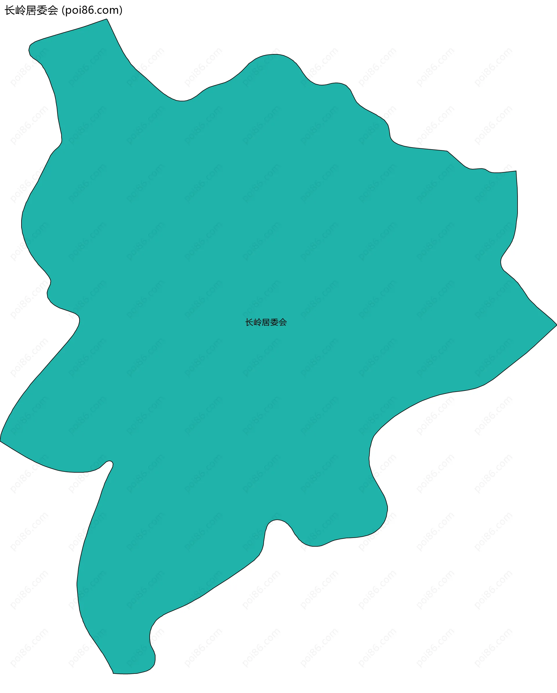 长岭居委会边界地图