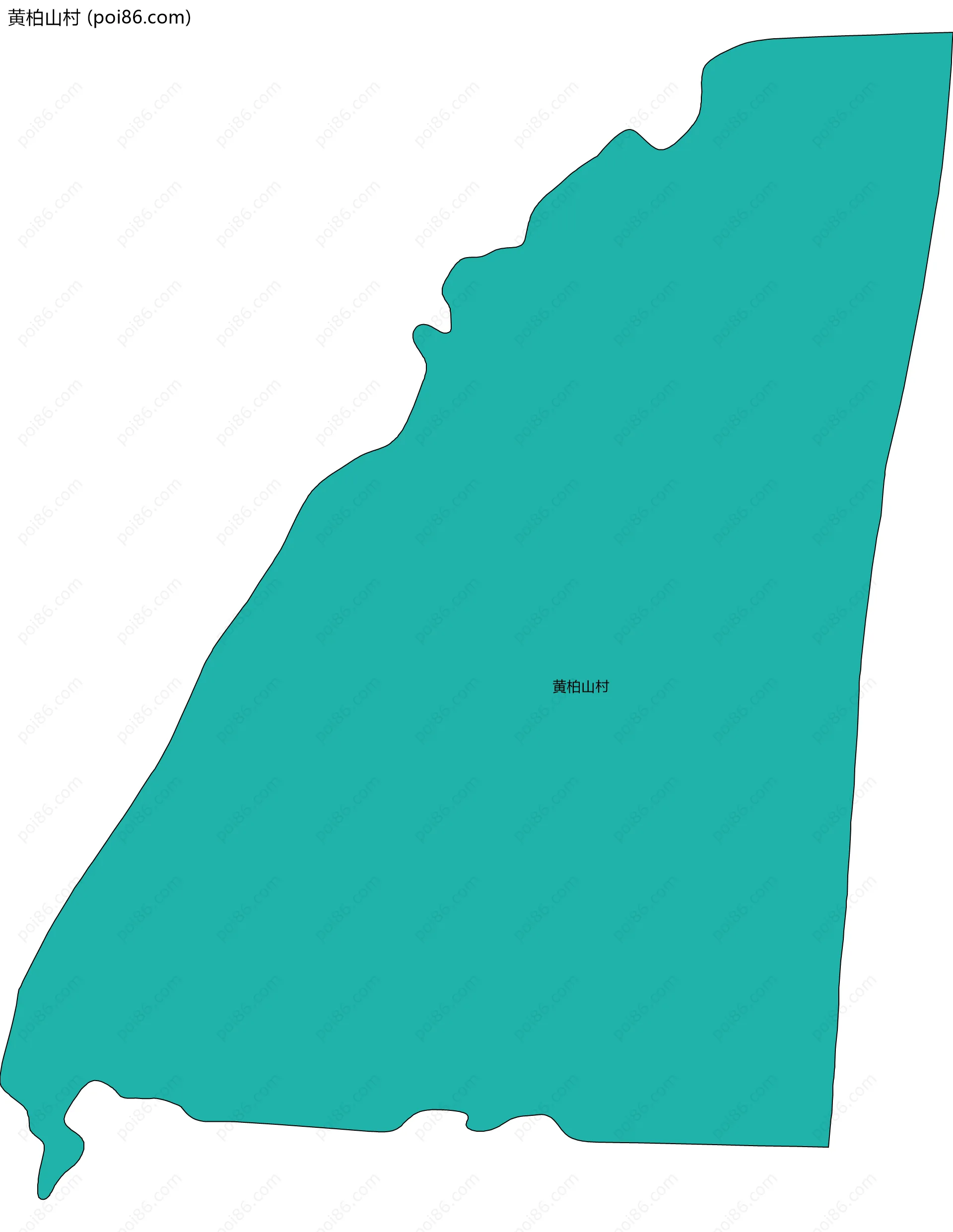 黄柏山村边界地图