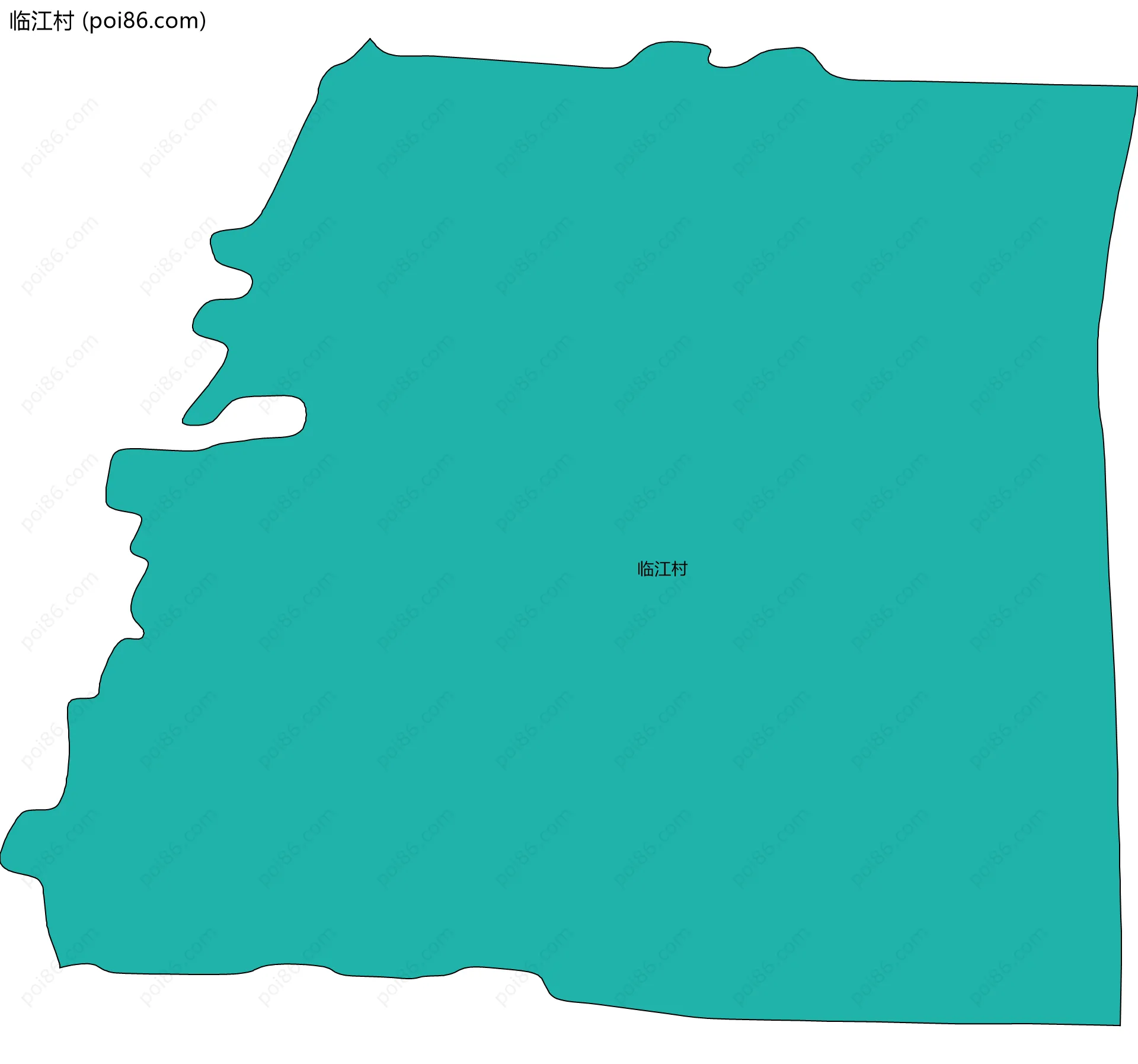 临江村边界地图