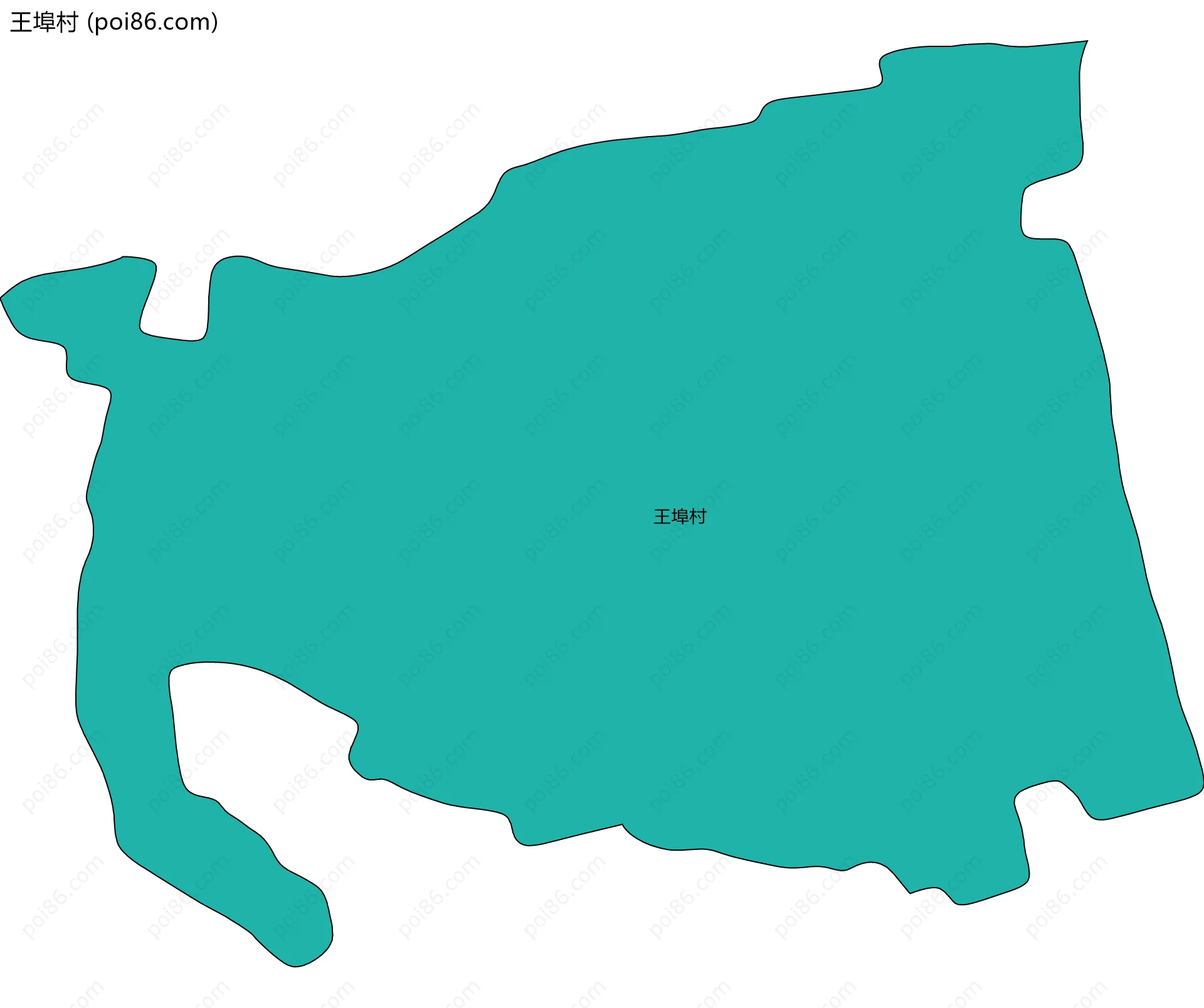 王埠村边界地图