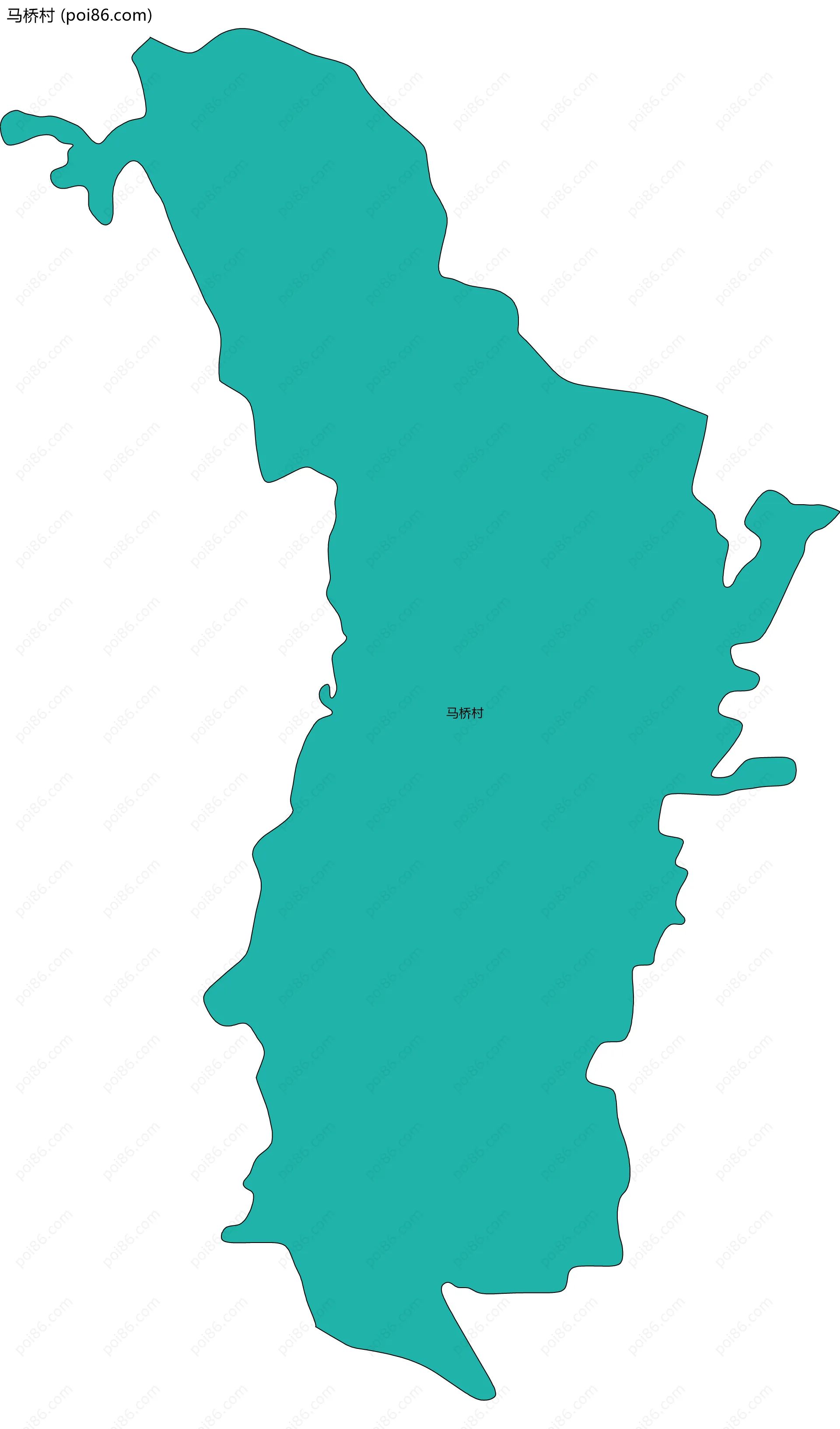 马桥村边界地图