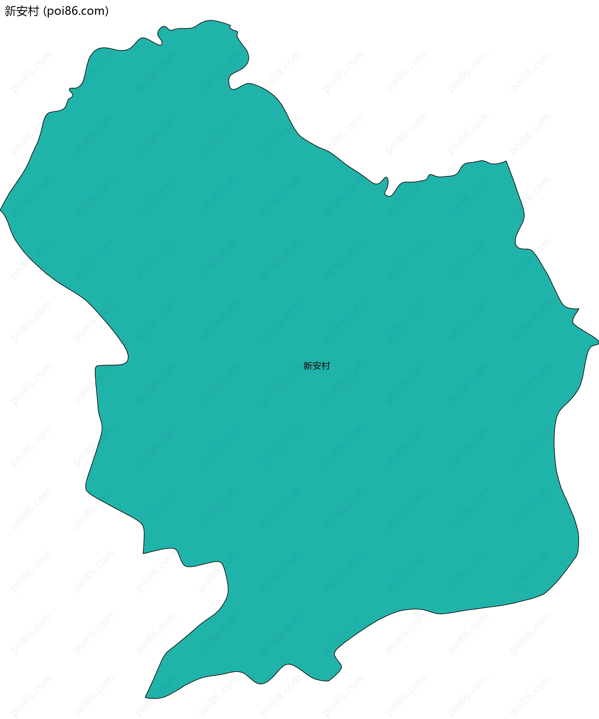 新安村边界地图