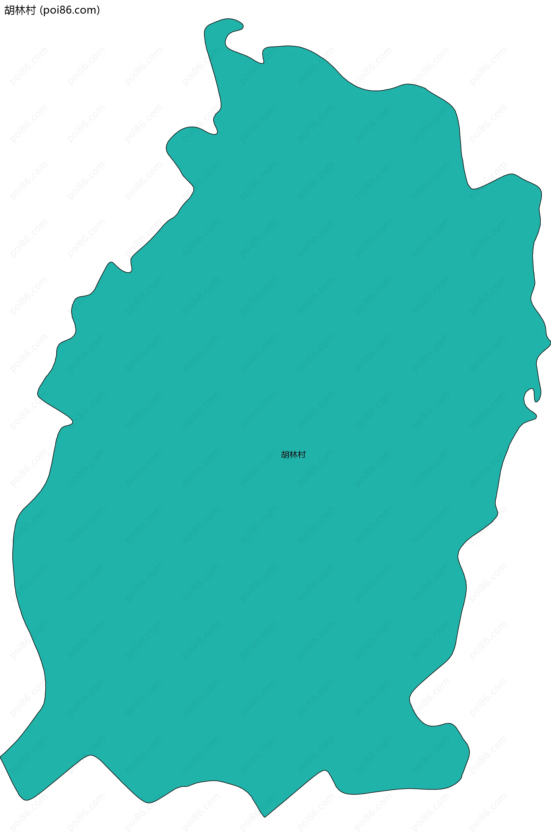 胡林村边界地图