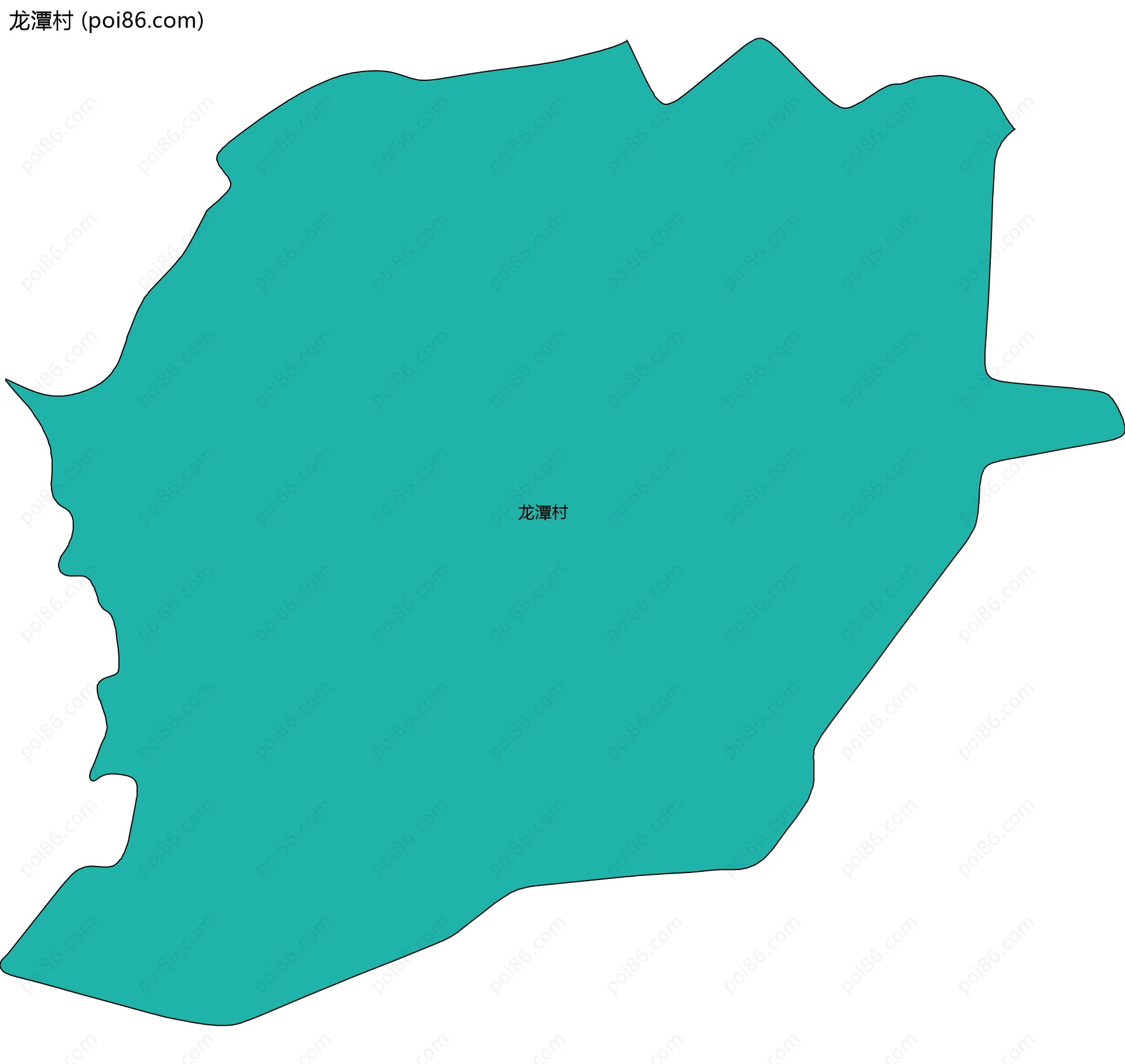 龙潭村边界地图