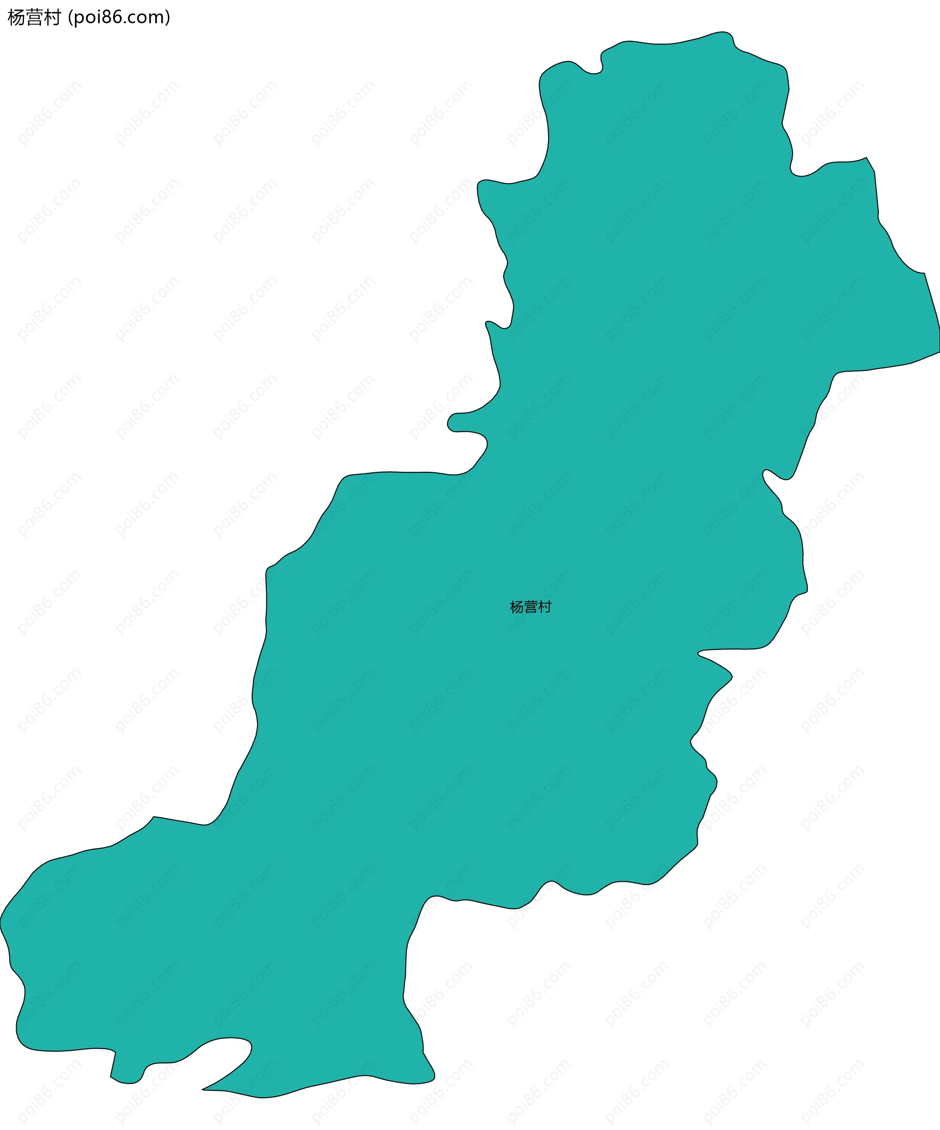 杨营村边界地图