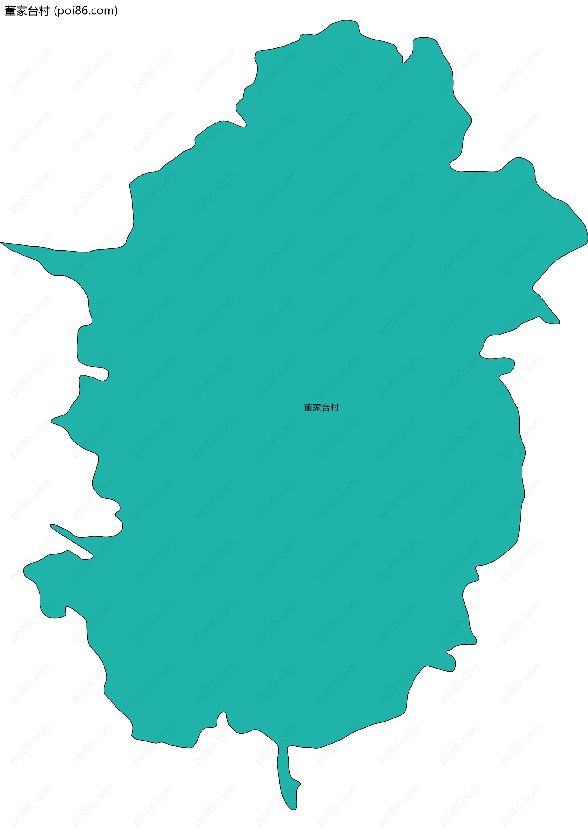 董家台村边界地图