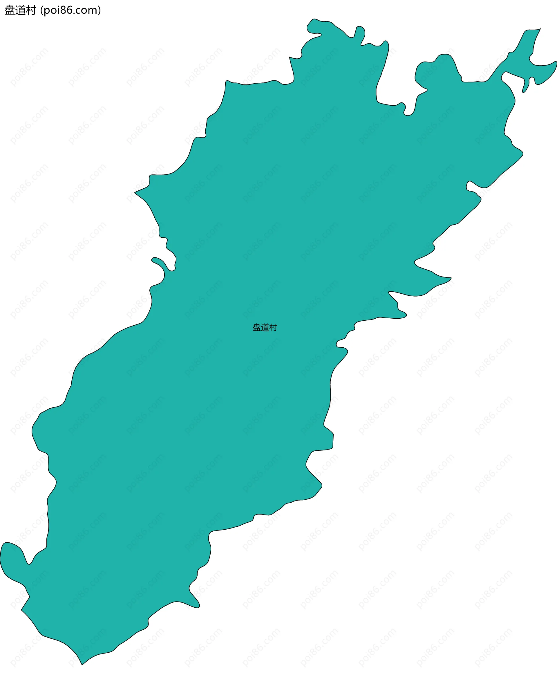 盘道村边界地图