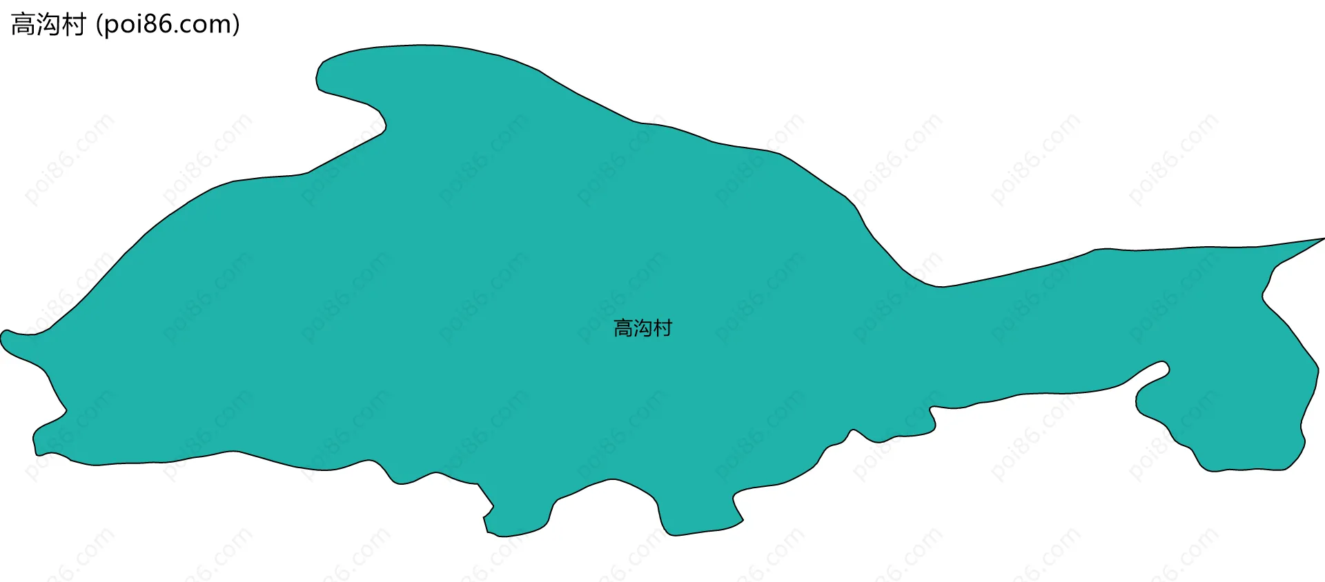 高沟村边界地图