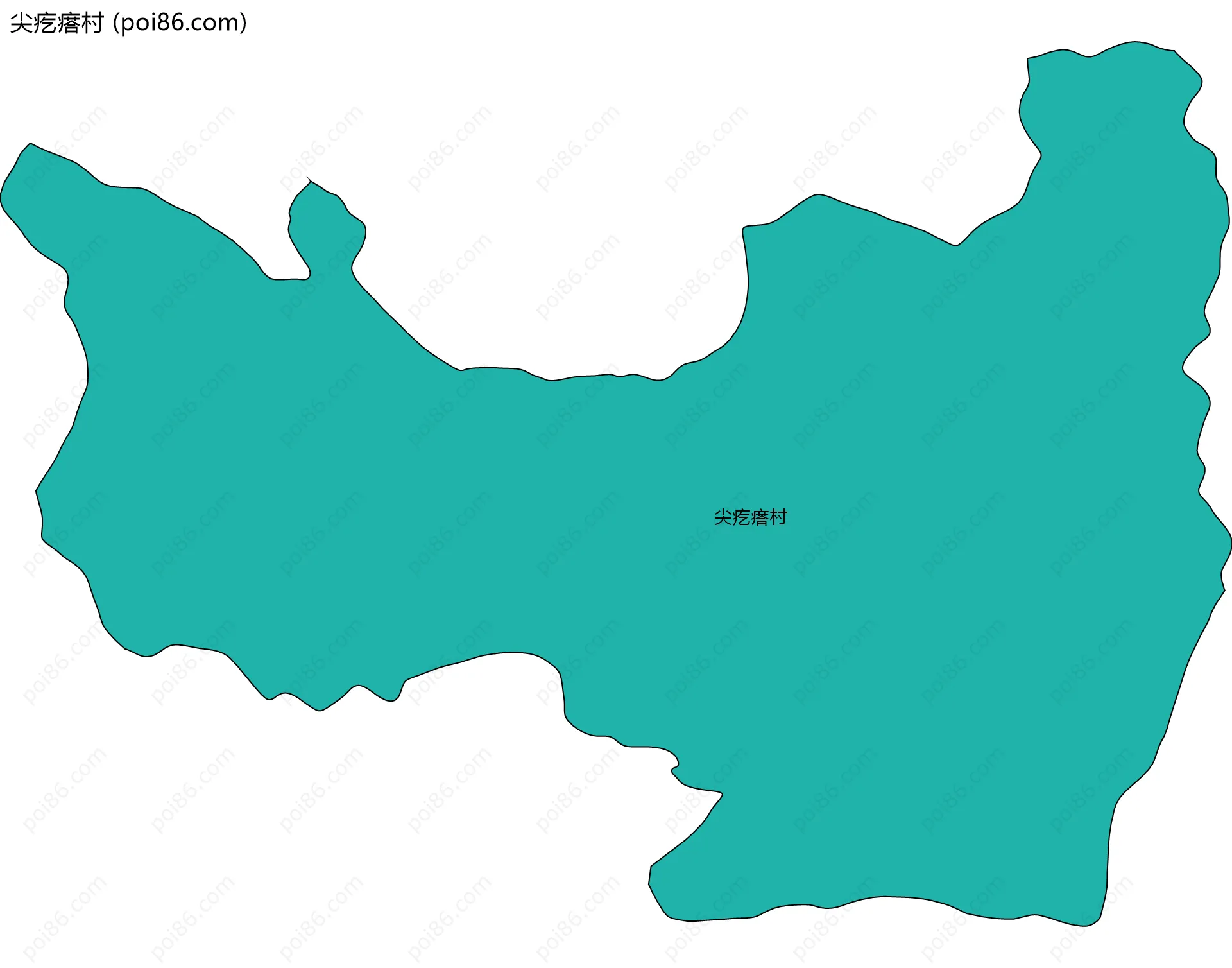 尖疙瘩村边界地图