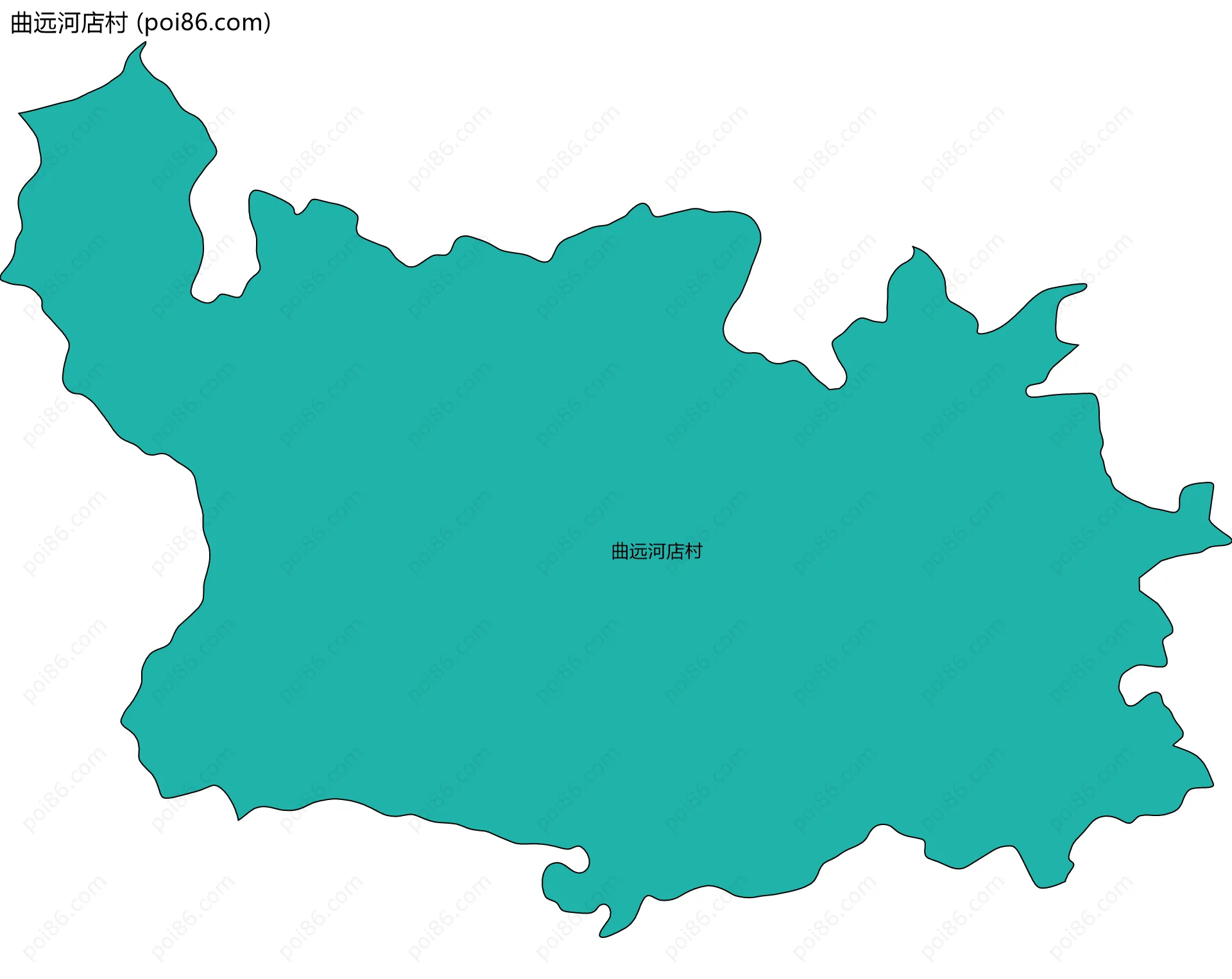 曲远河店村边界地图
