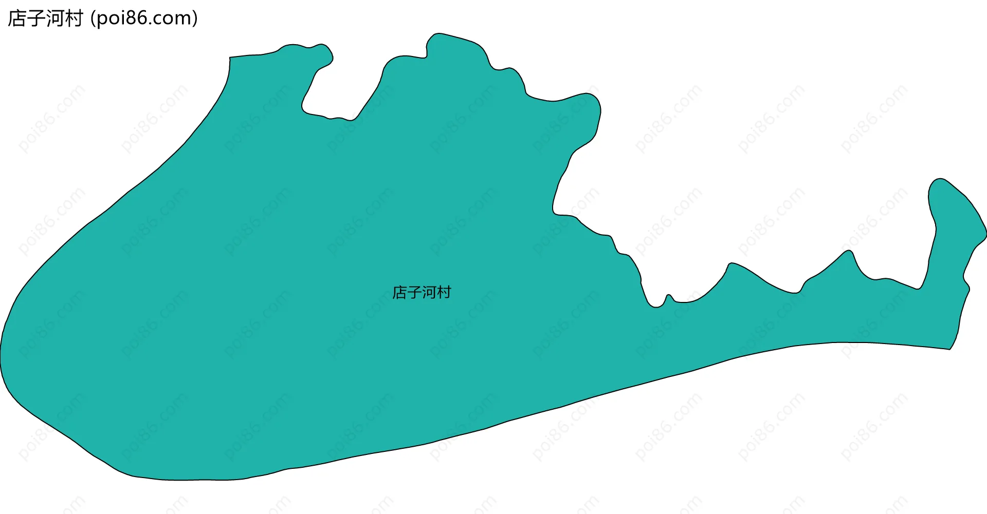 店子河村边界地图