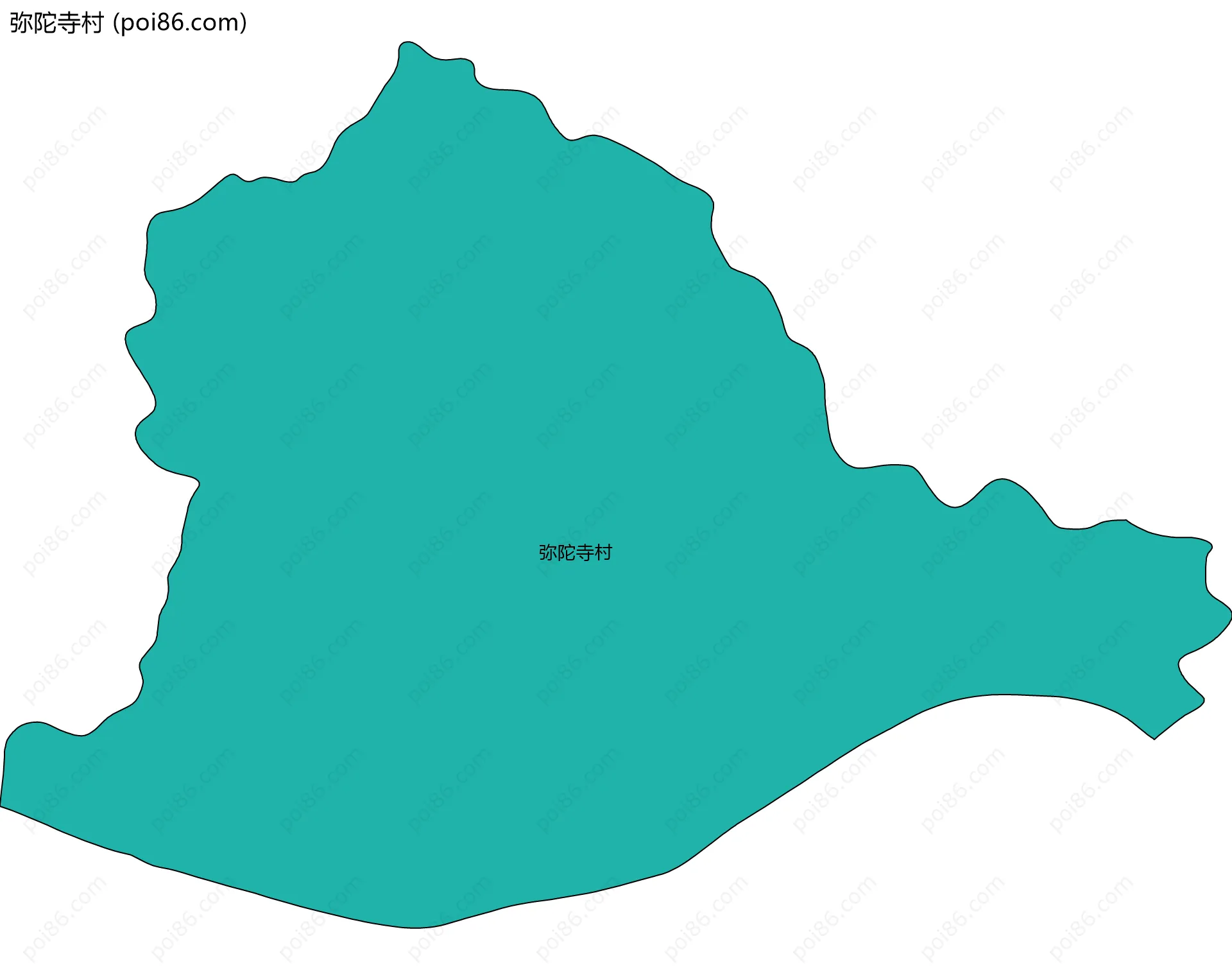 弥陀寺村边界地图