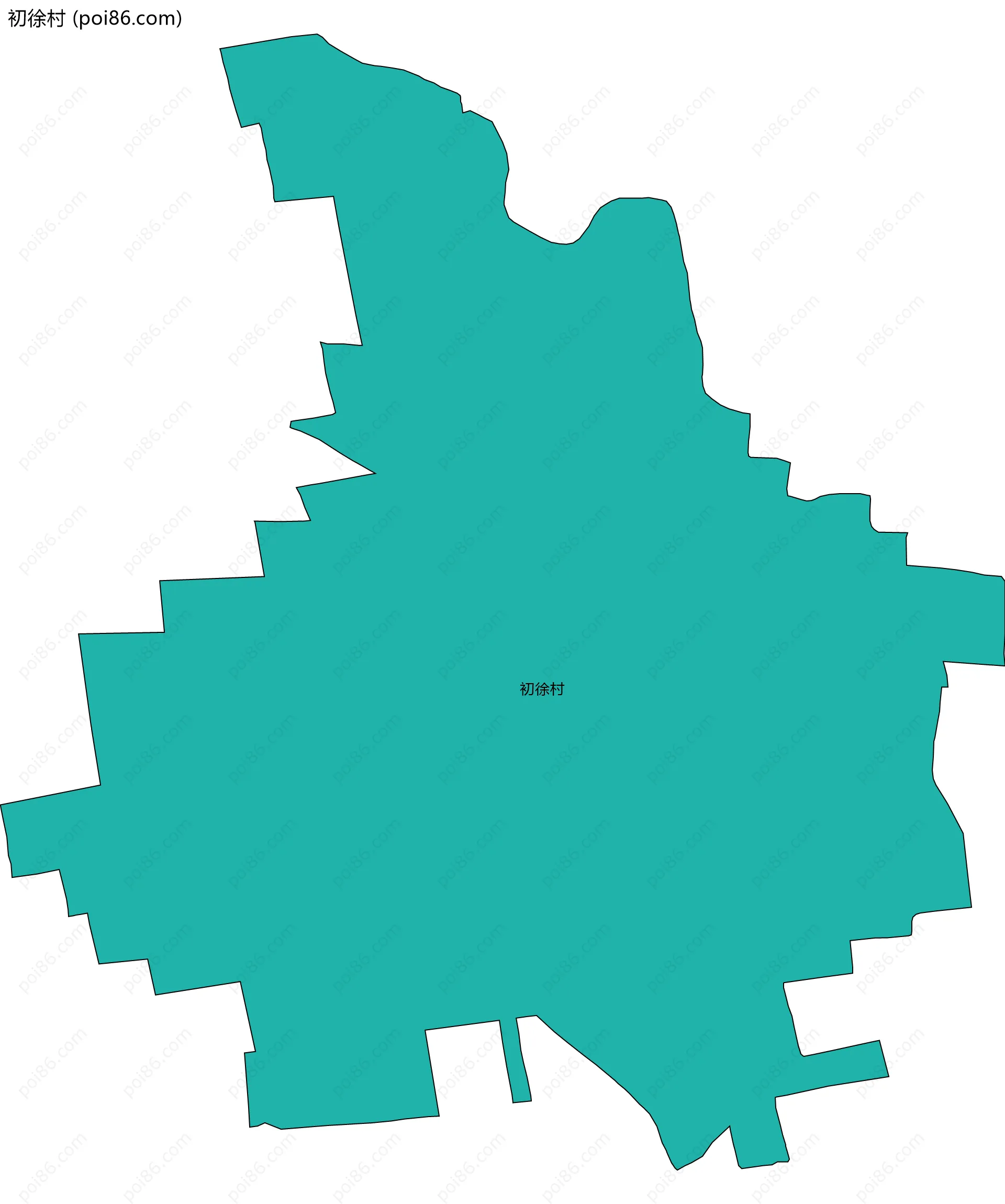 初徐村边界地图