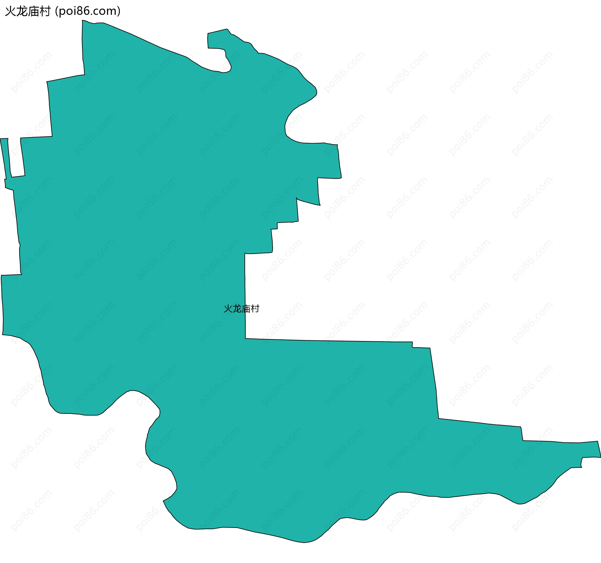 火龙庙村边界地图