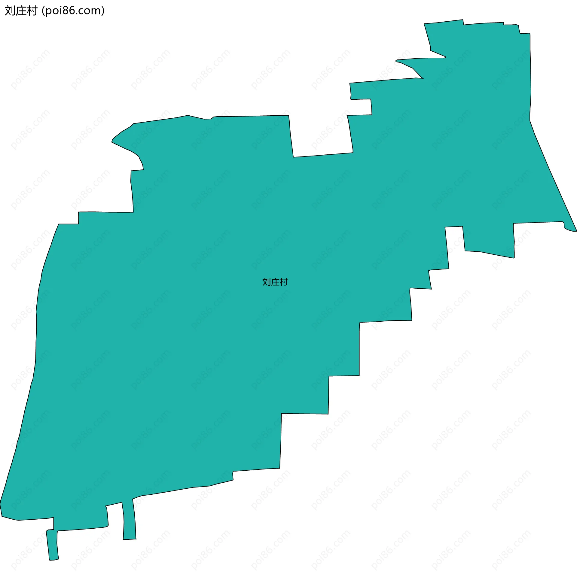 刘庄村边界地图