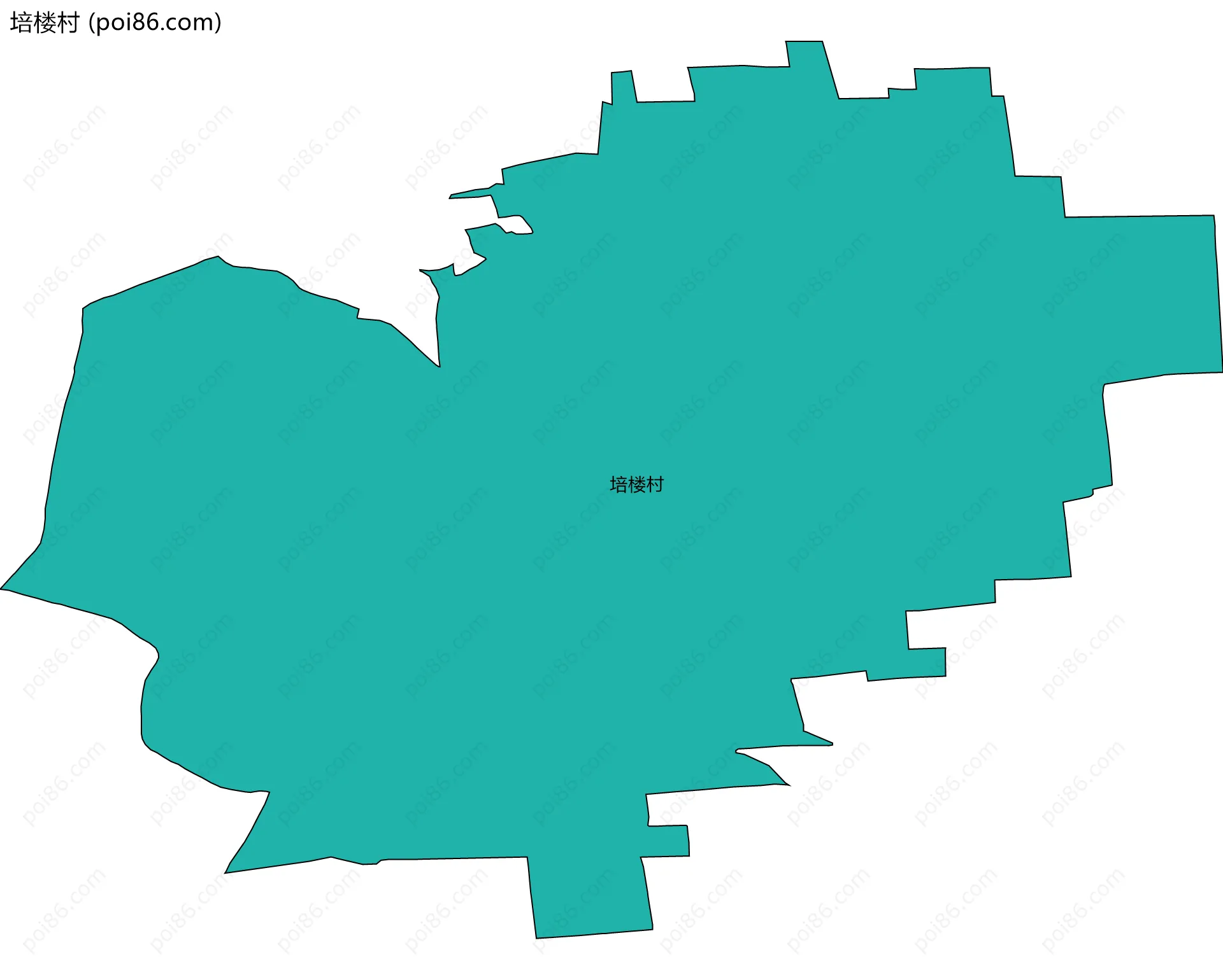 培楼村边界地图
