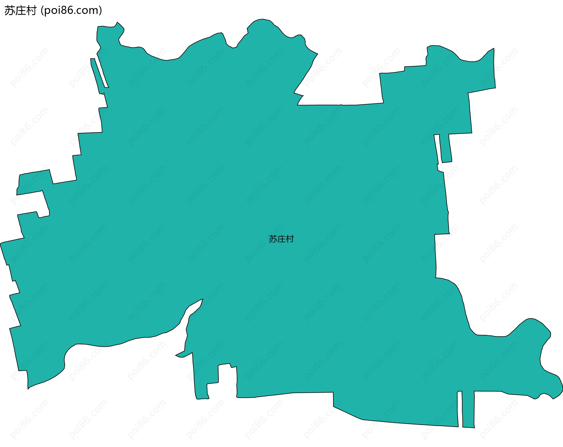 苏庄村边界地图
