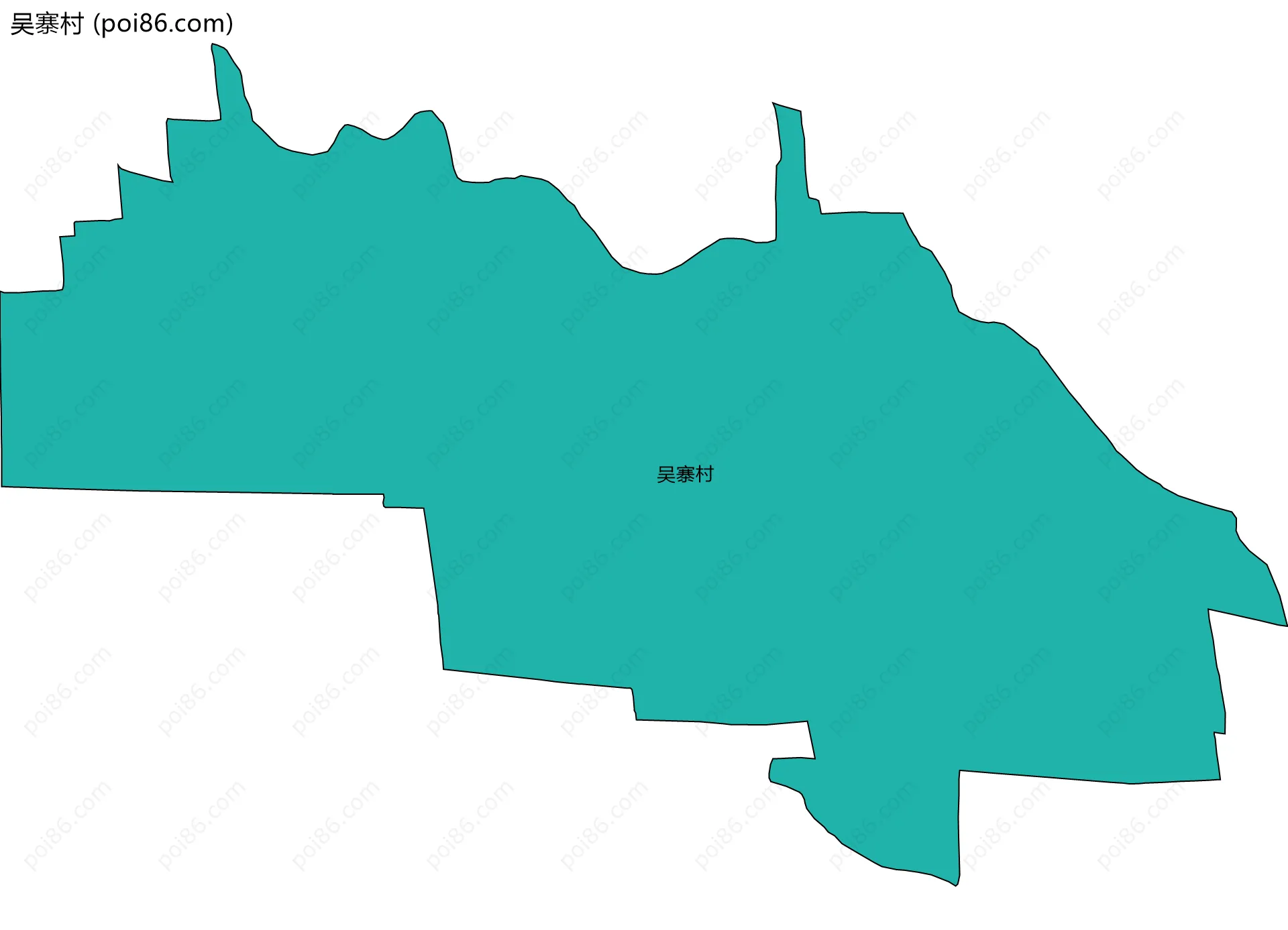 吴寨村边界地图