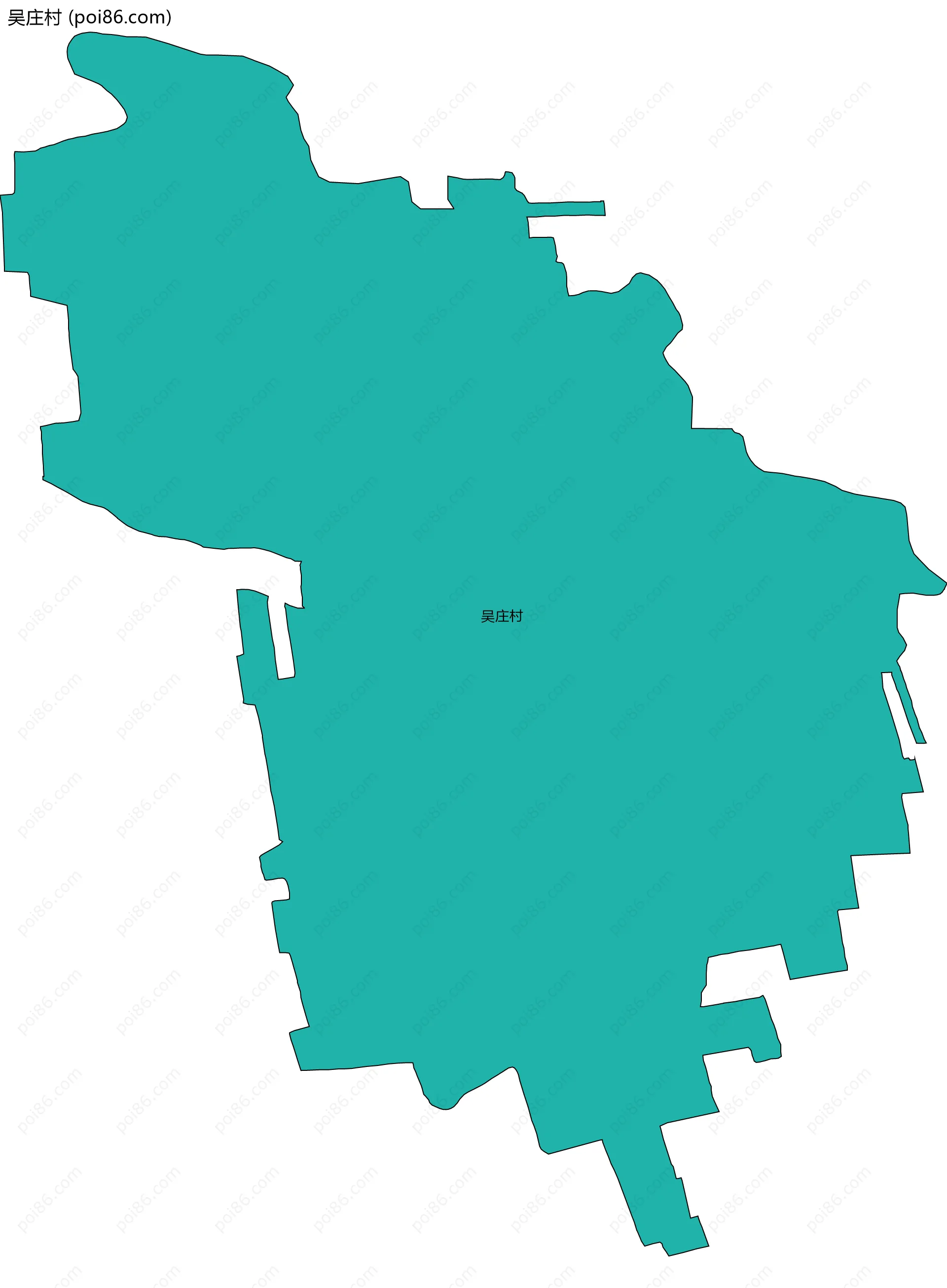 吴庄村边界地图