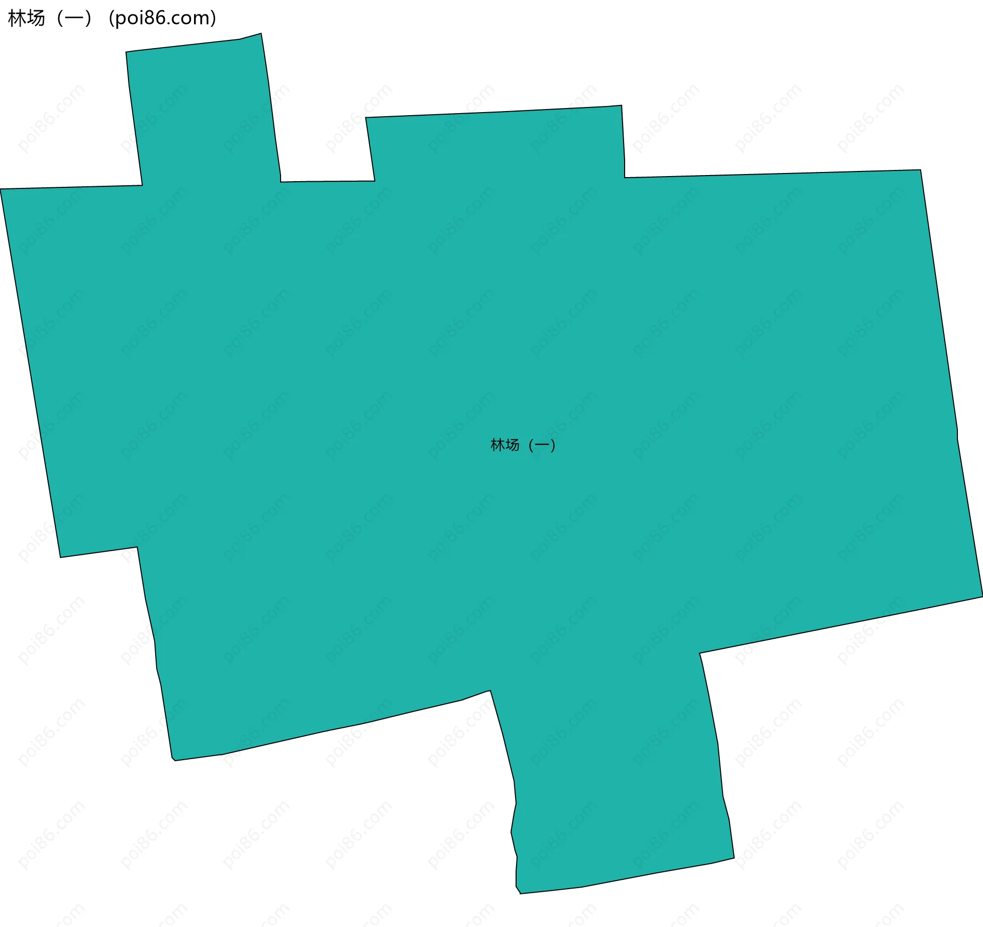 林场（一）边界地图