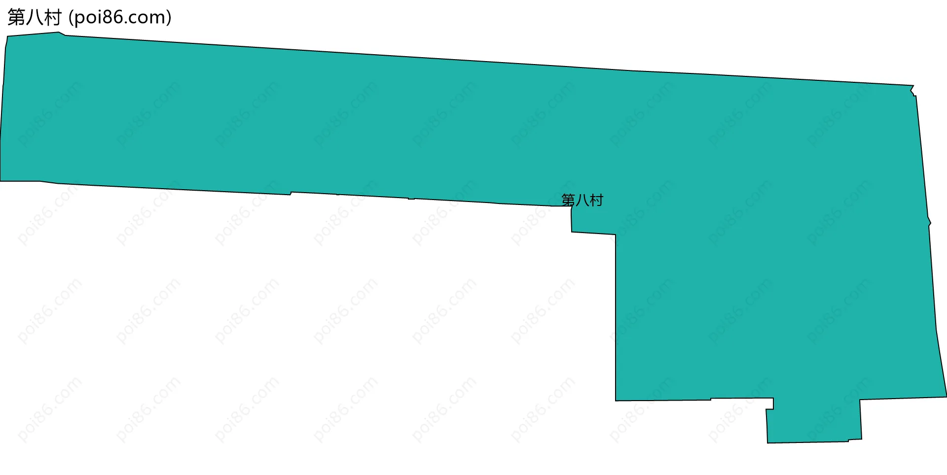 第八村边界地图