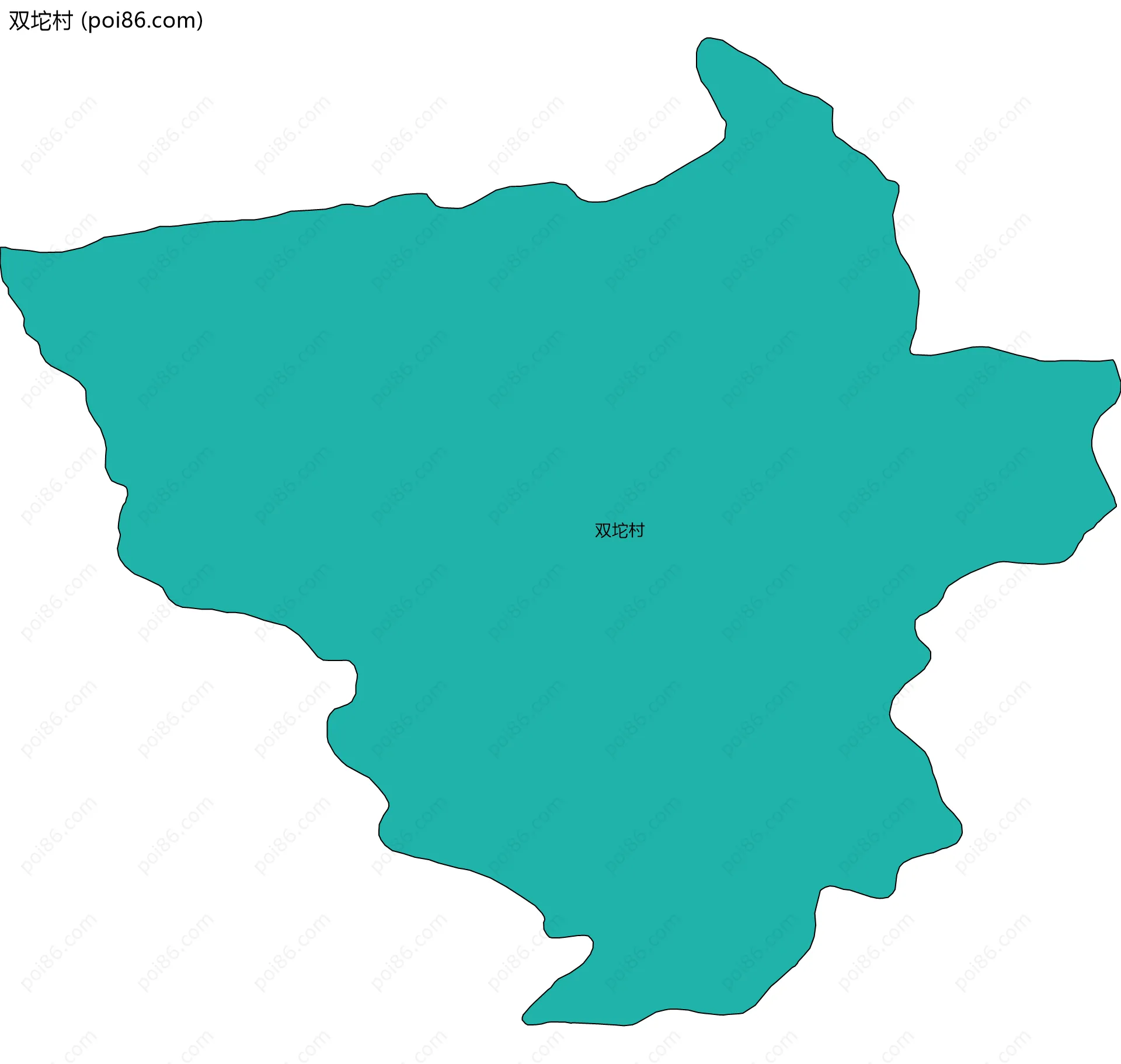 双坨村边界地图