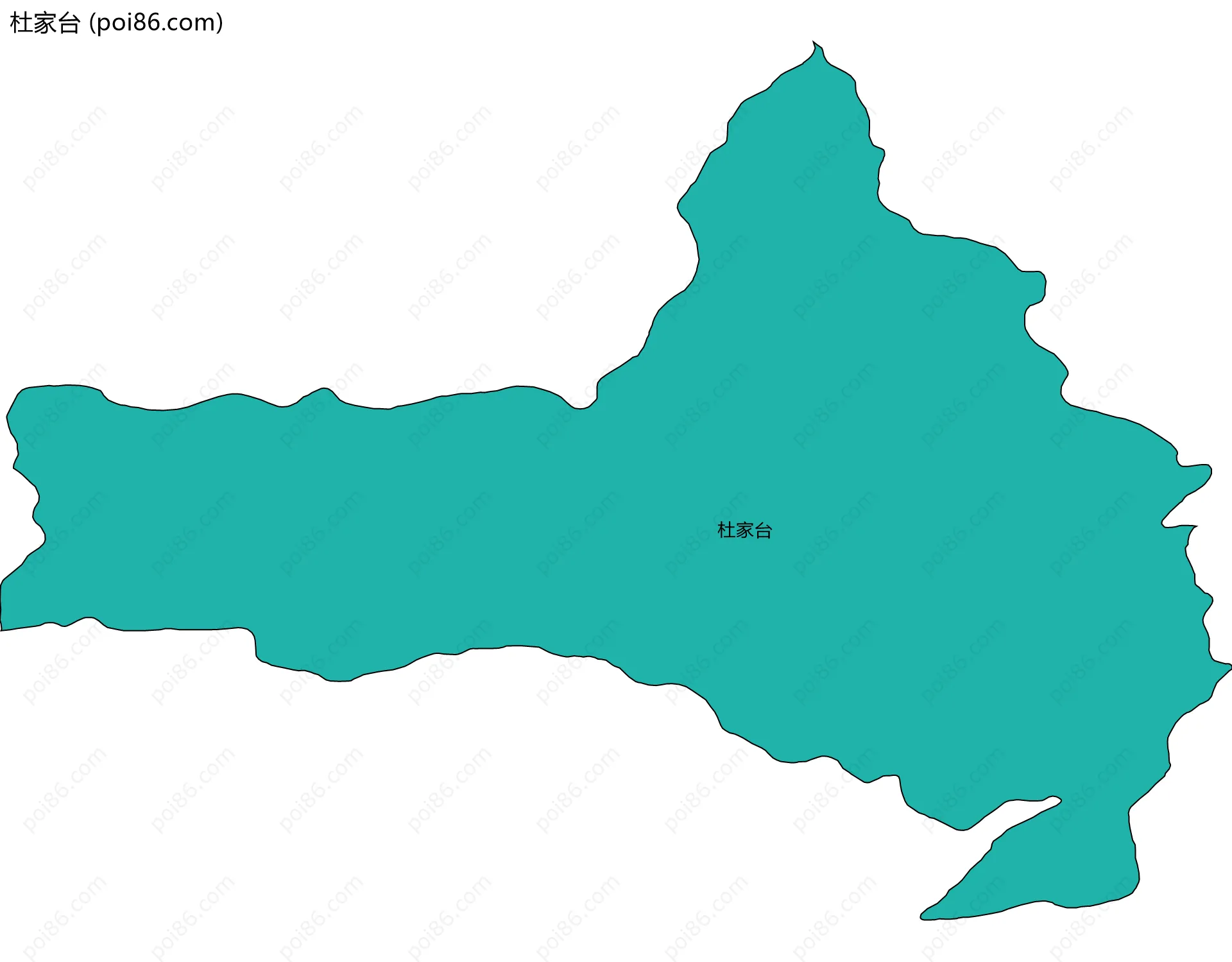 杜家台边界地图