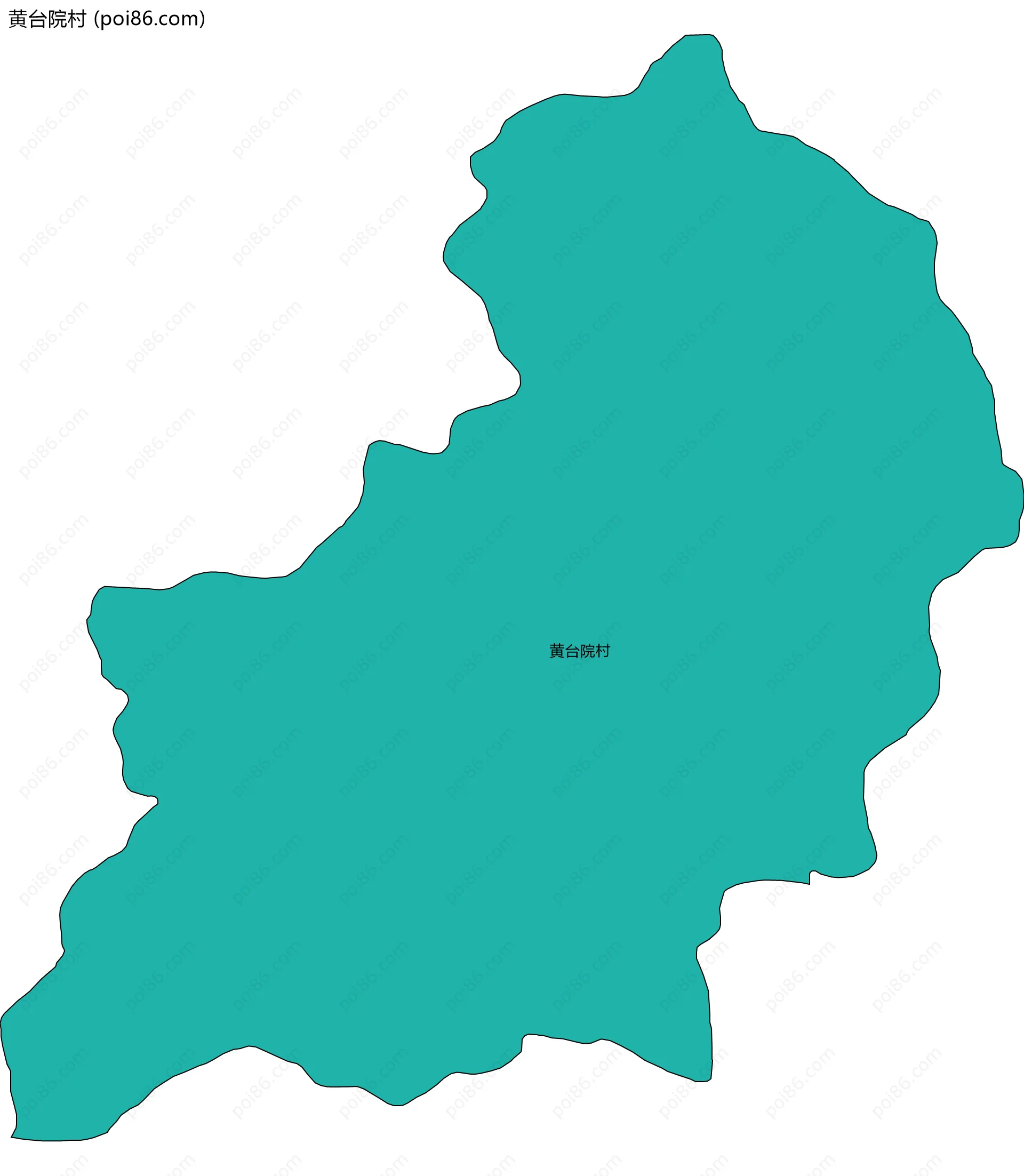 黄台院村边界地图
