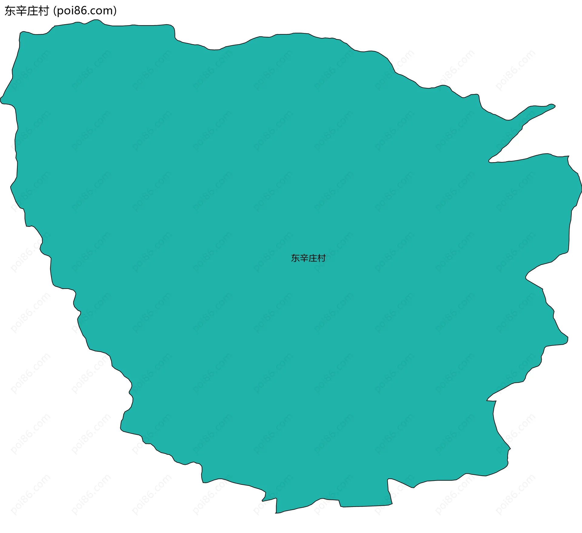 东辛庄村边界地图