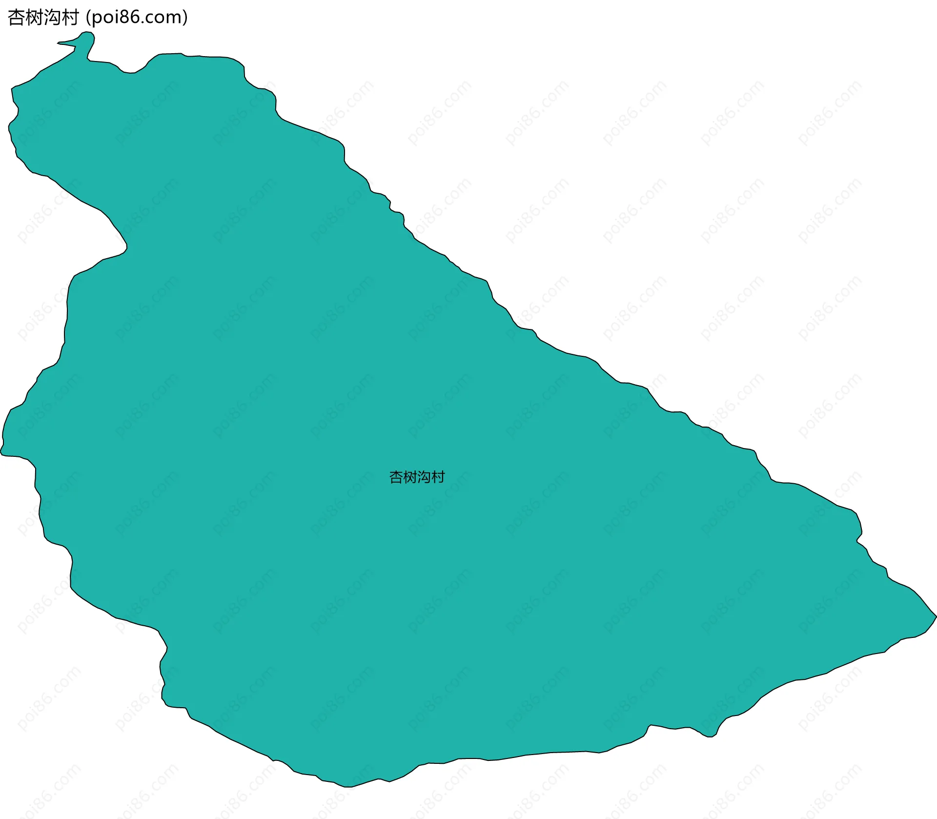 杏树沟村边界地图