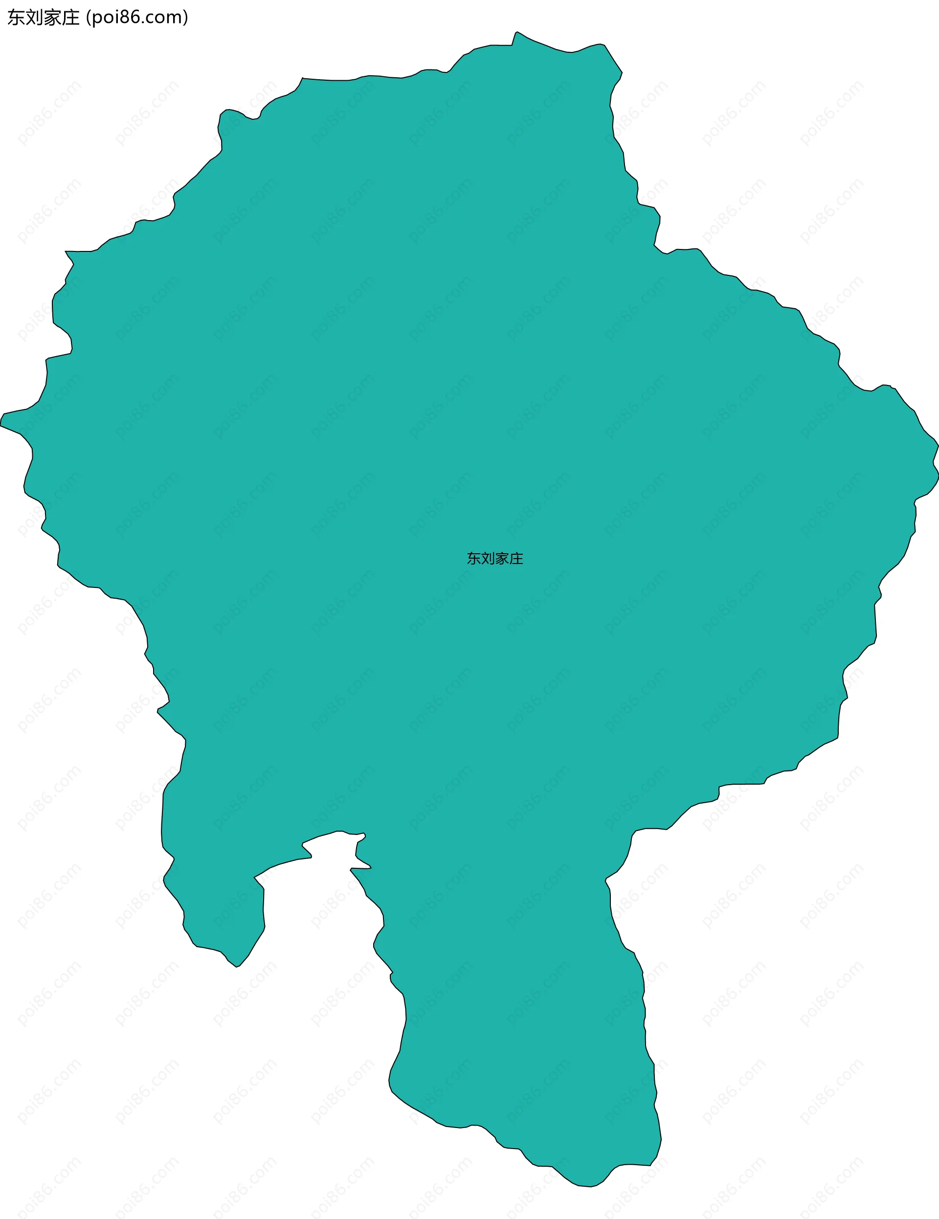 东刘家庄边界地图