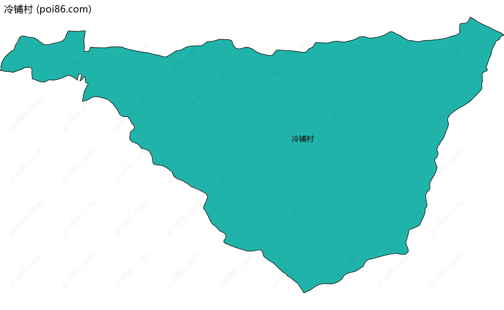 冷铺村边界地图