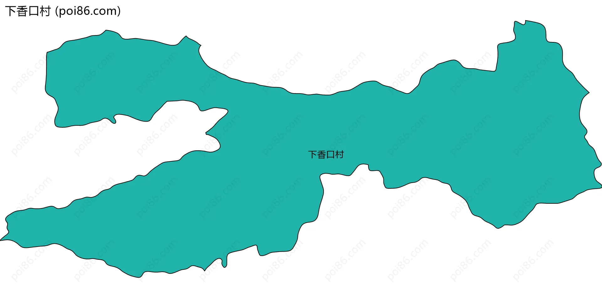 下香口村边界地图