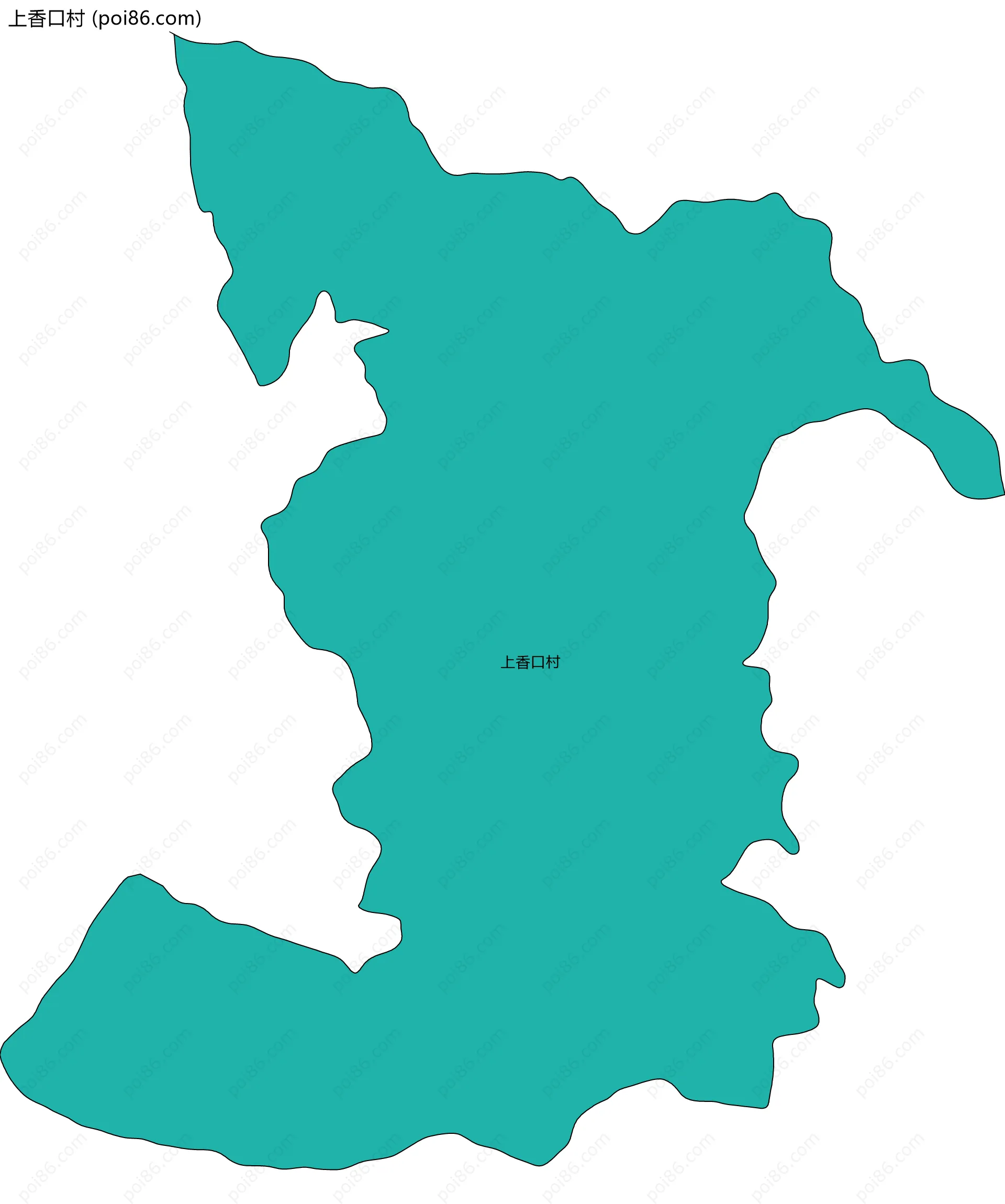 上香口村边界地图