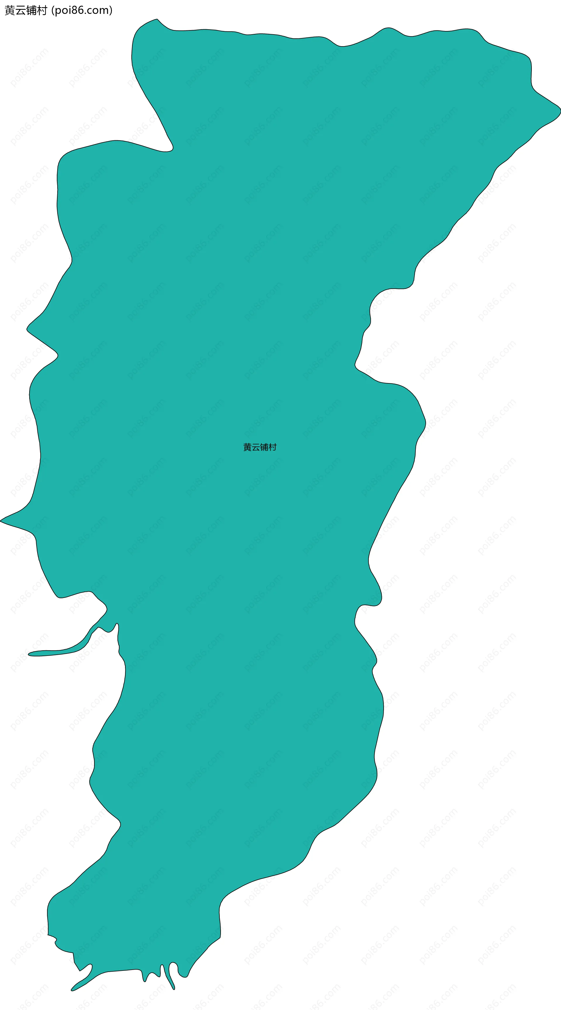 黄云铺村边界地图