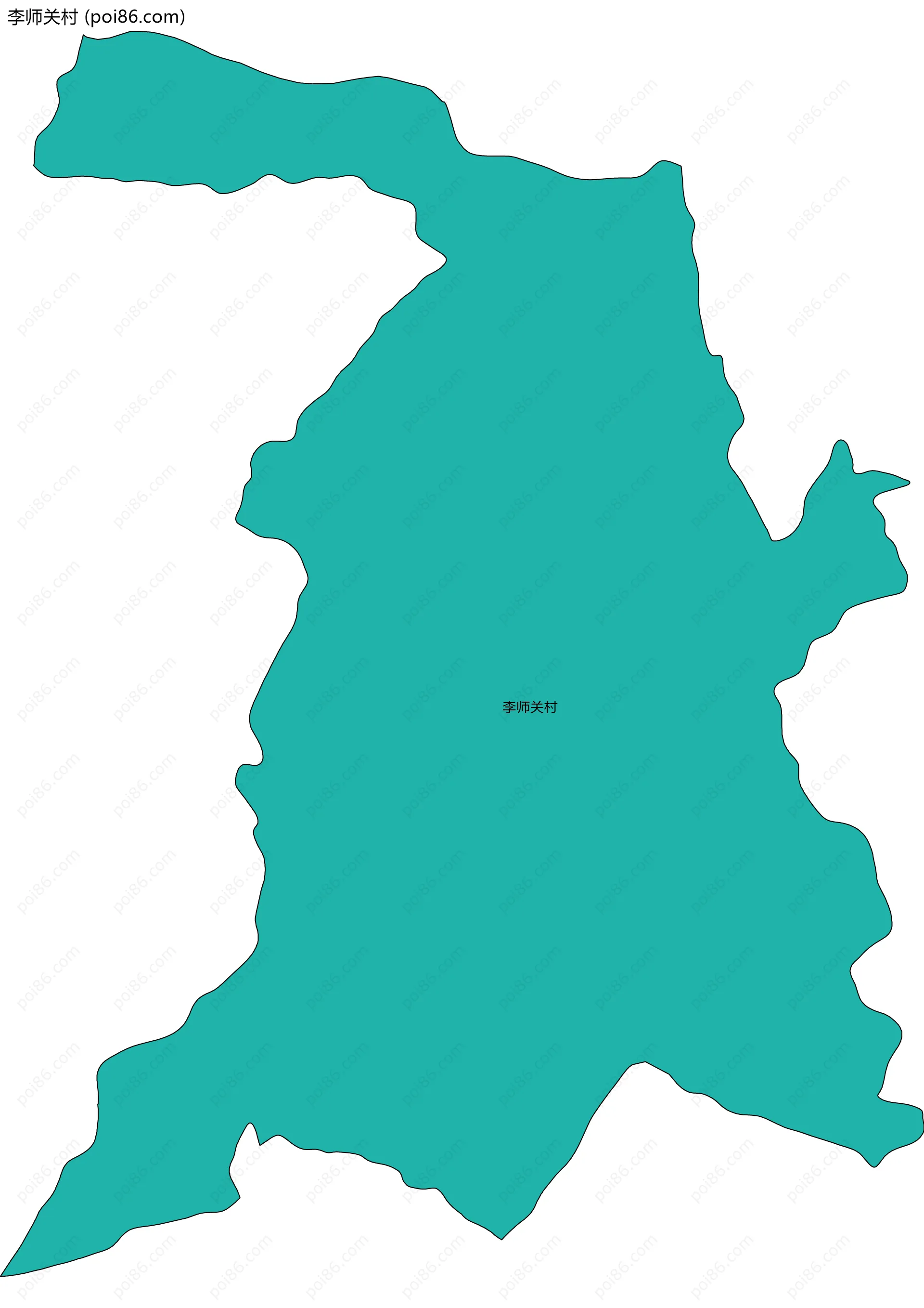 李师关村边界地图