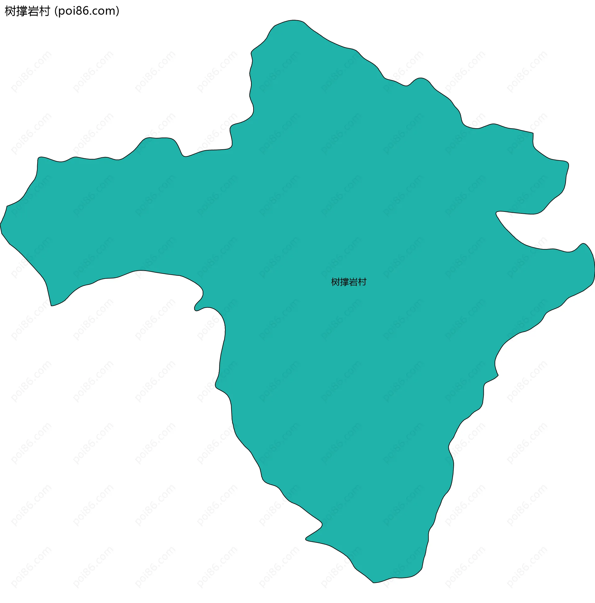 树撑岩村边界地图