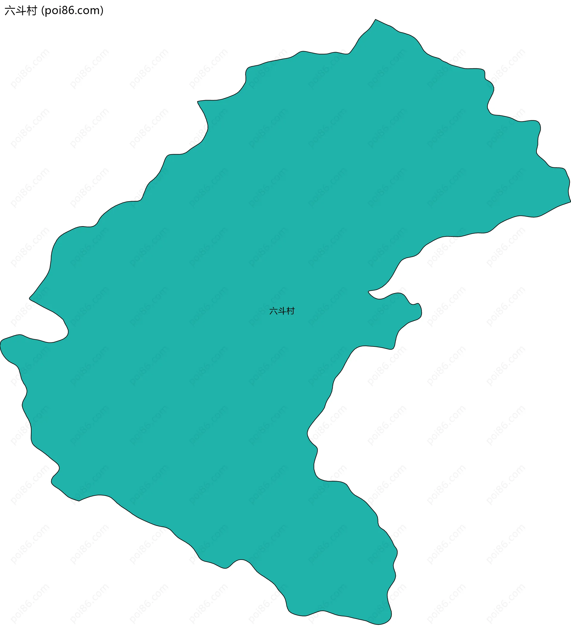 六斗村边界地图
