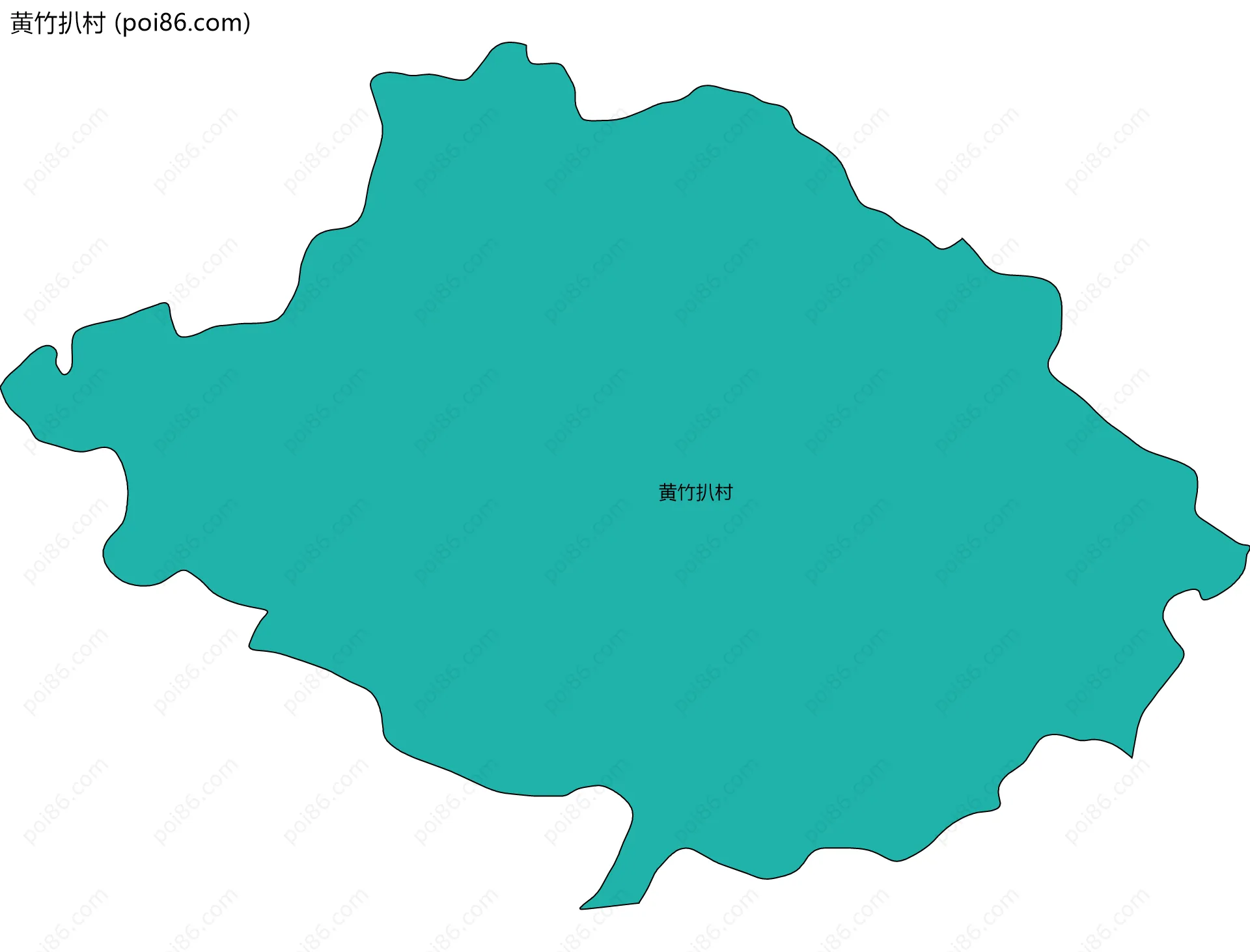 黄竹扒村边界地图