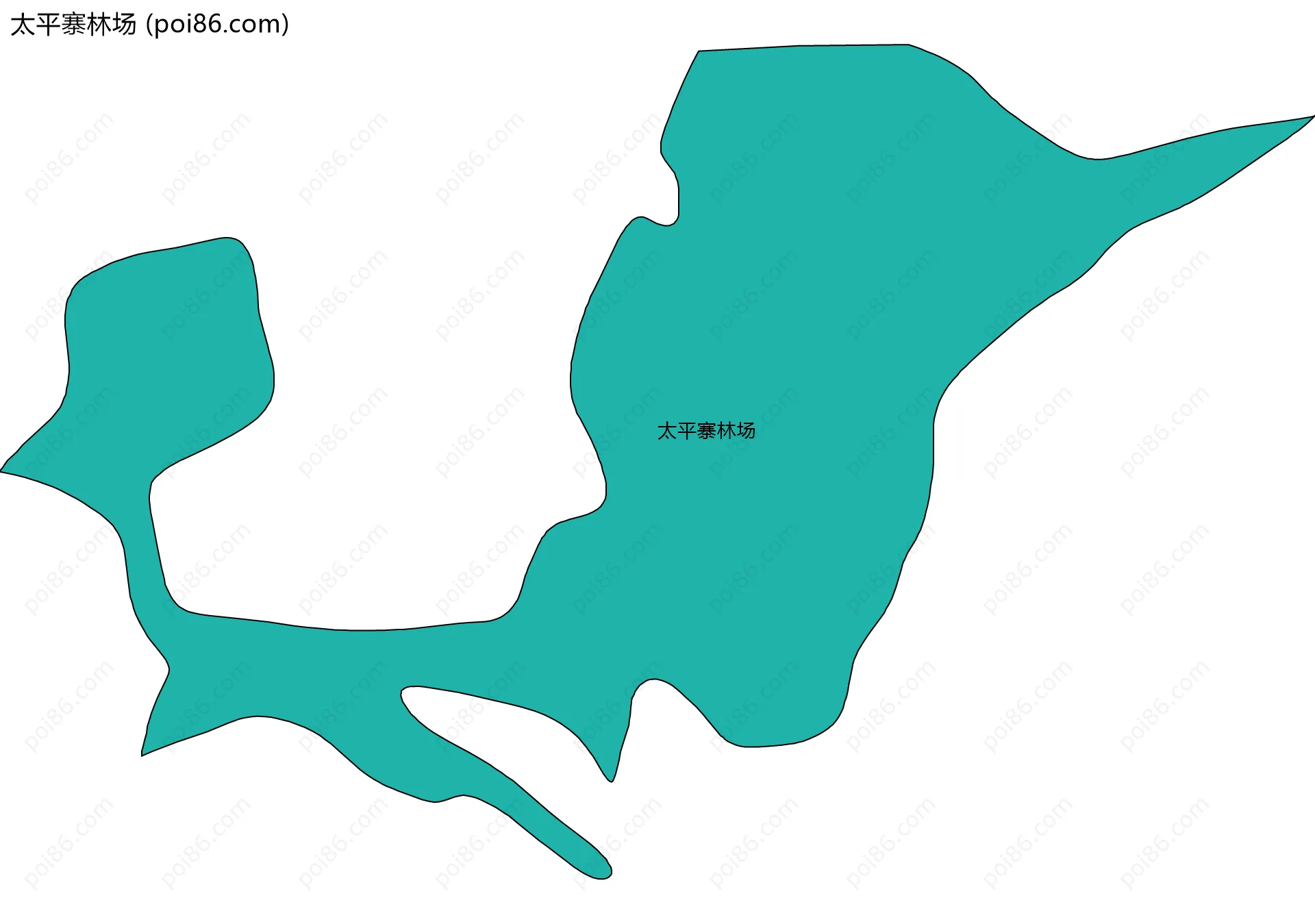 太平寨林场边界地图