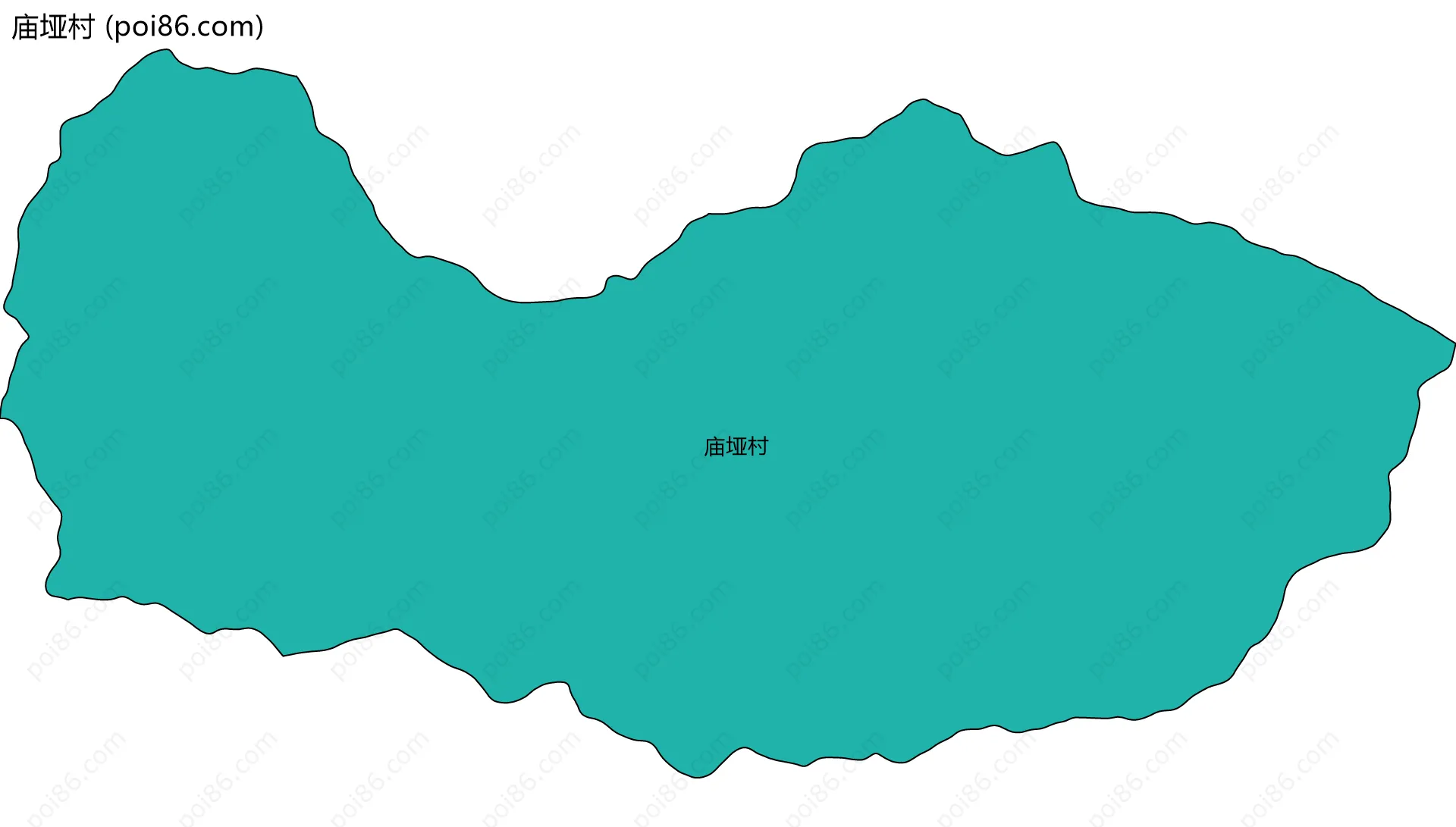 庙垭村边界地图