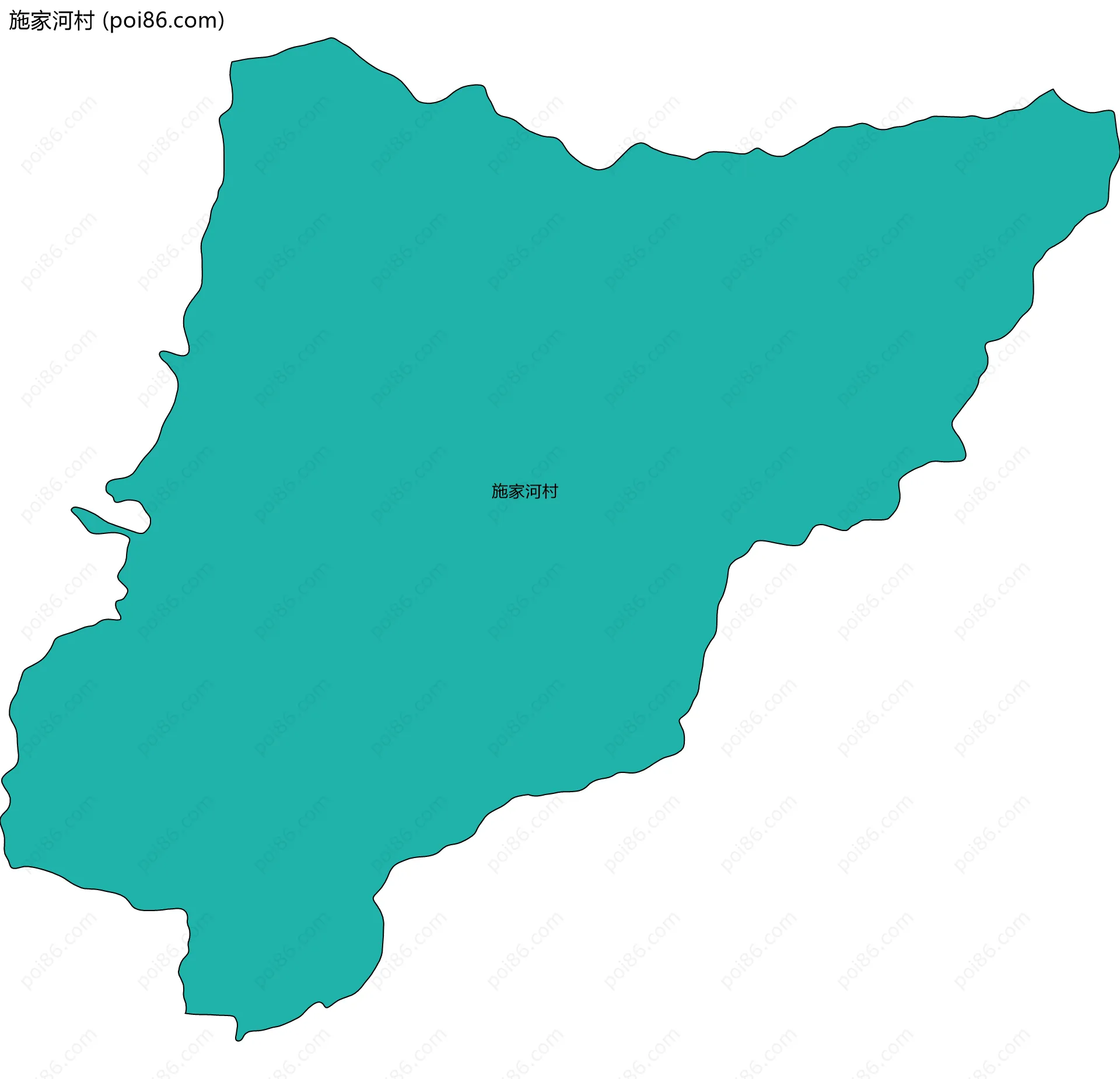 施家河村边界地图